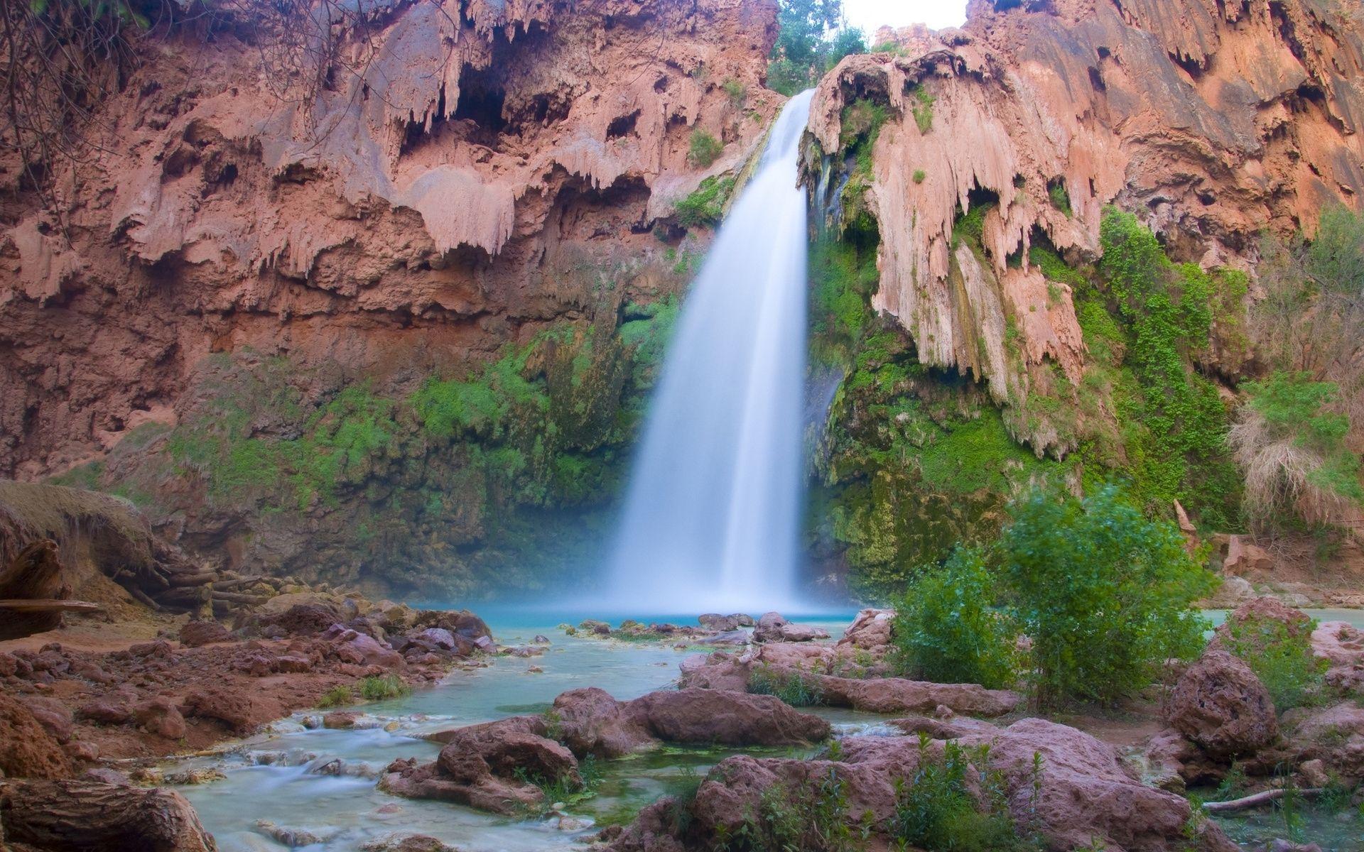 1920x1200 Charming Havasu Falls Arizona wallpaper. Charming Havasu Falls