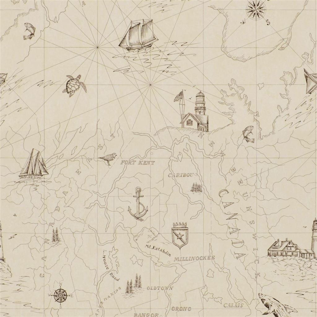 1024x1024 Searsport Map Bone Wallpaper