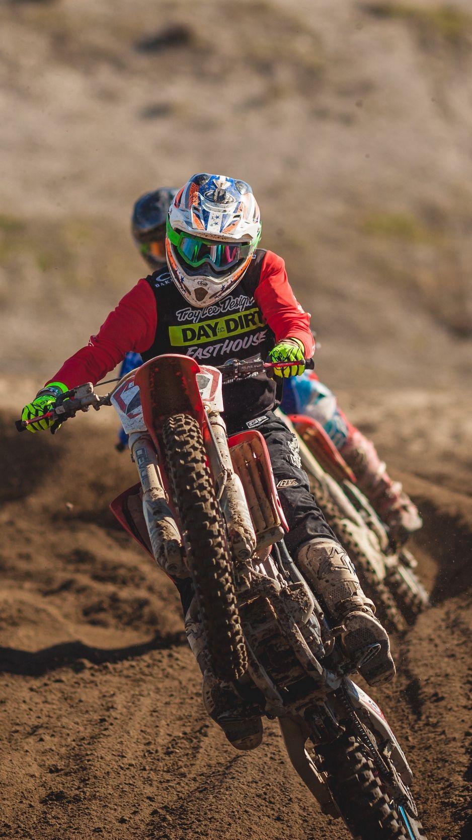 938x1668 Dirt bike, motorcycle, dirt, racing wallpaper, background