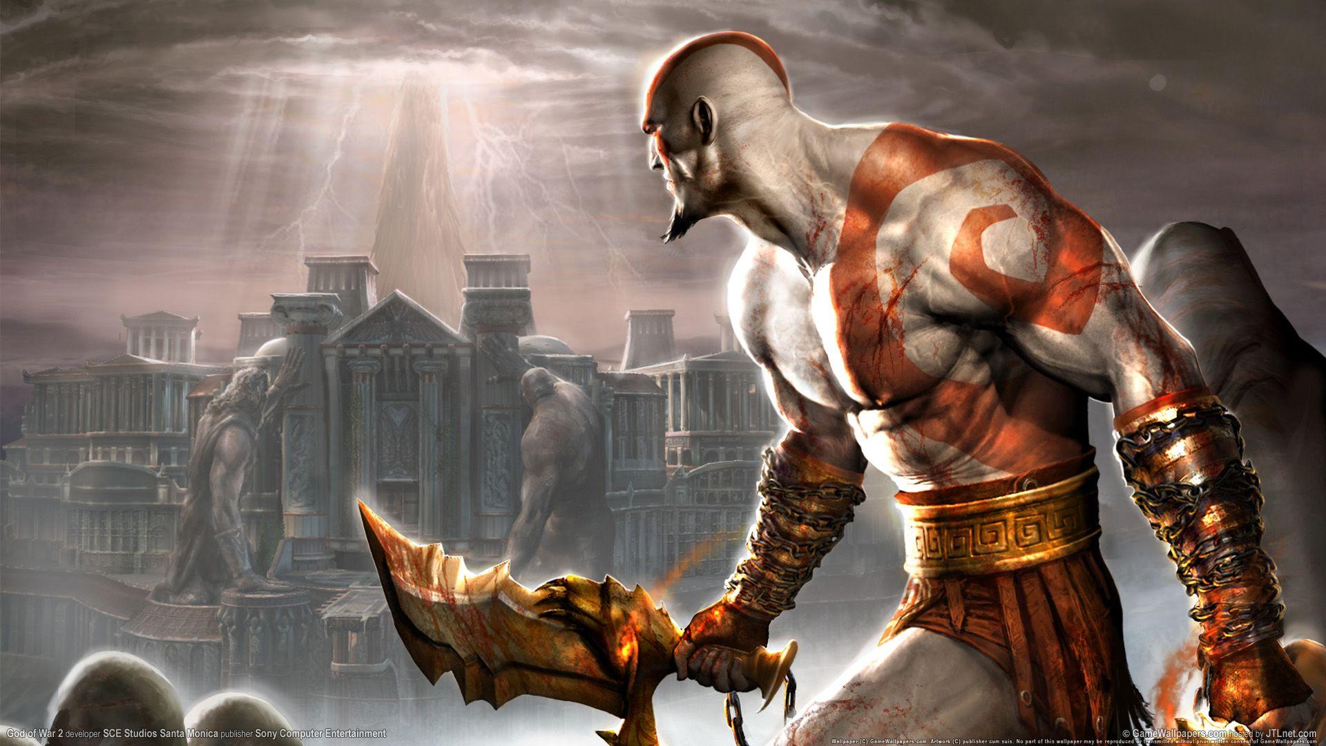 1920x1080 Free download God of War 2 PS2 Game Wallpaper HD Wallpaper