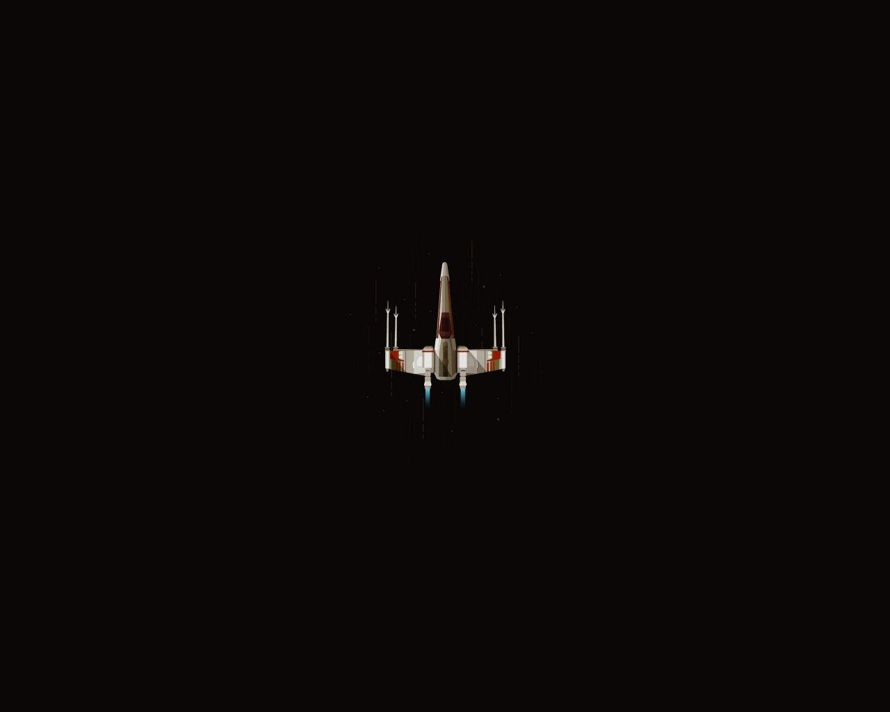 1280x1024 Download X Wings, Minimal, Star Wars Wallpaper, 1280x1024