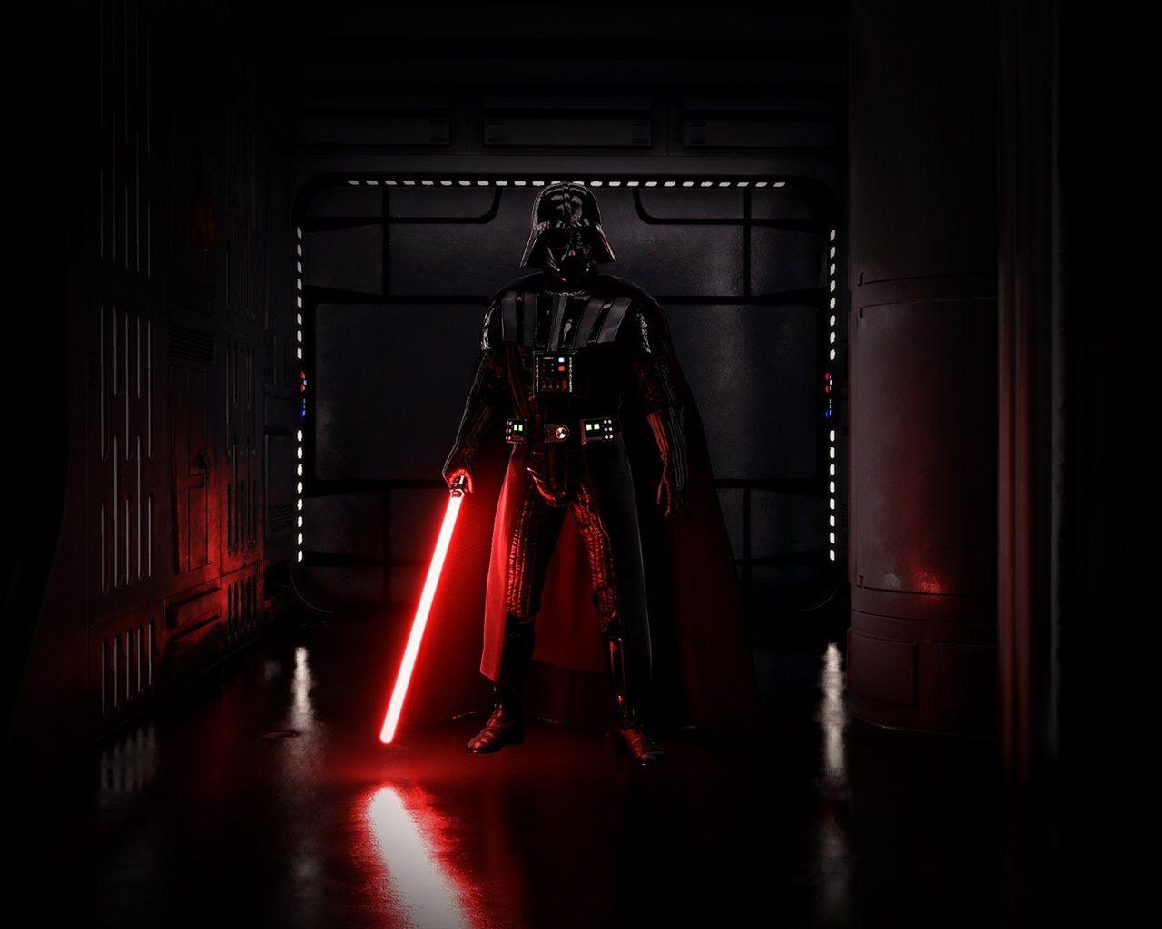 1280x1024 Wallpaper Darth Vader, sword, EA games, Star Wars: Battlefront