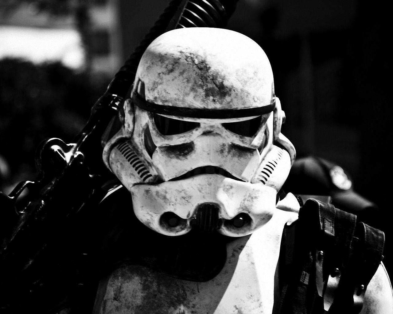 1280x1024 Star Wars Stormtrooper Close Up Desktop PC And Mac Wallpaper