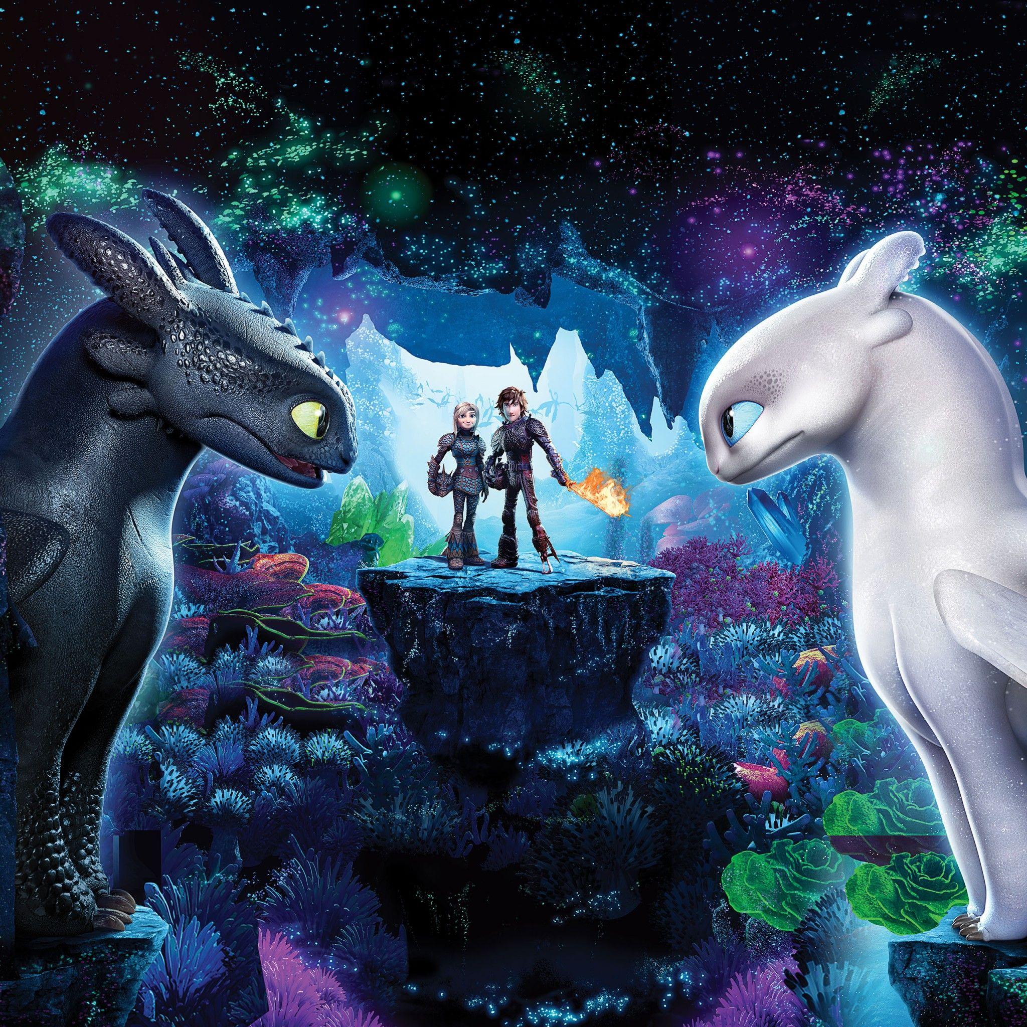 2048x2048 How to Train Your Dragon 3 The Hidden World 4K 8K Wallpaper</a