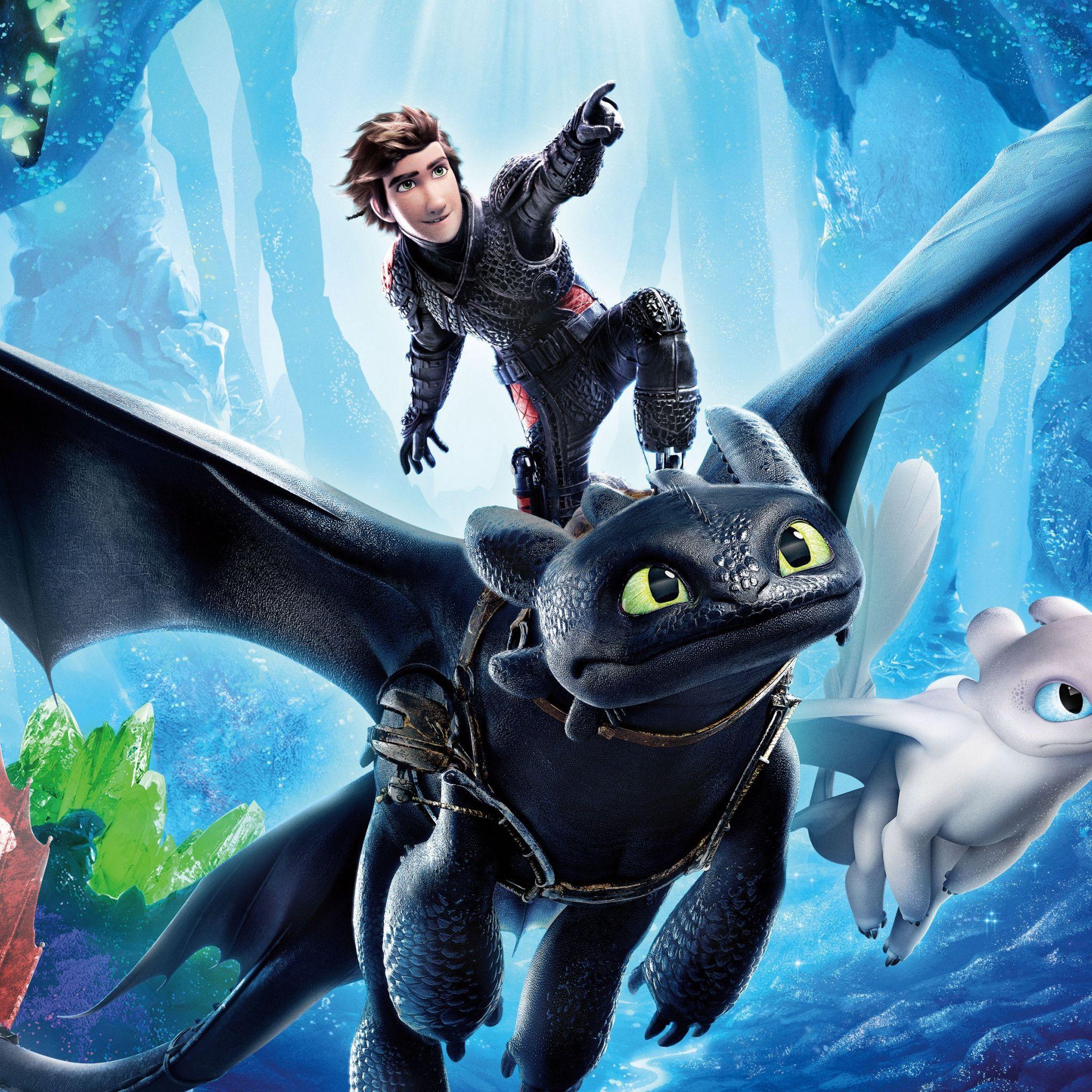 2048x2048 Download wallpaper: How to Train Your Dragon 2019 2048x2048