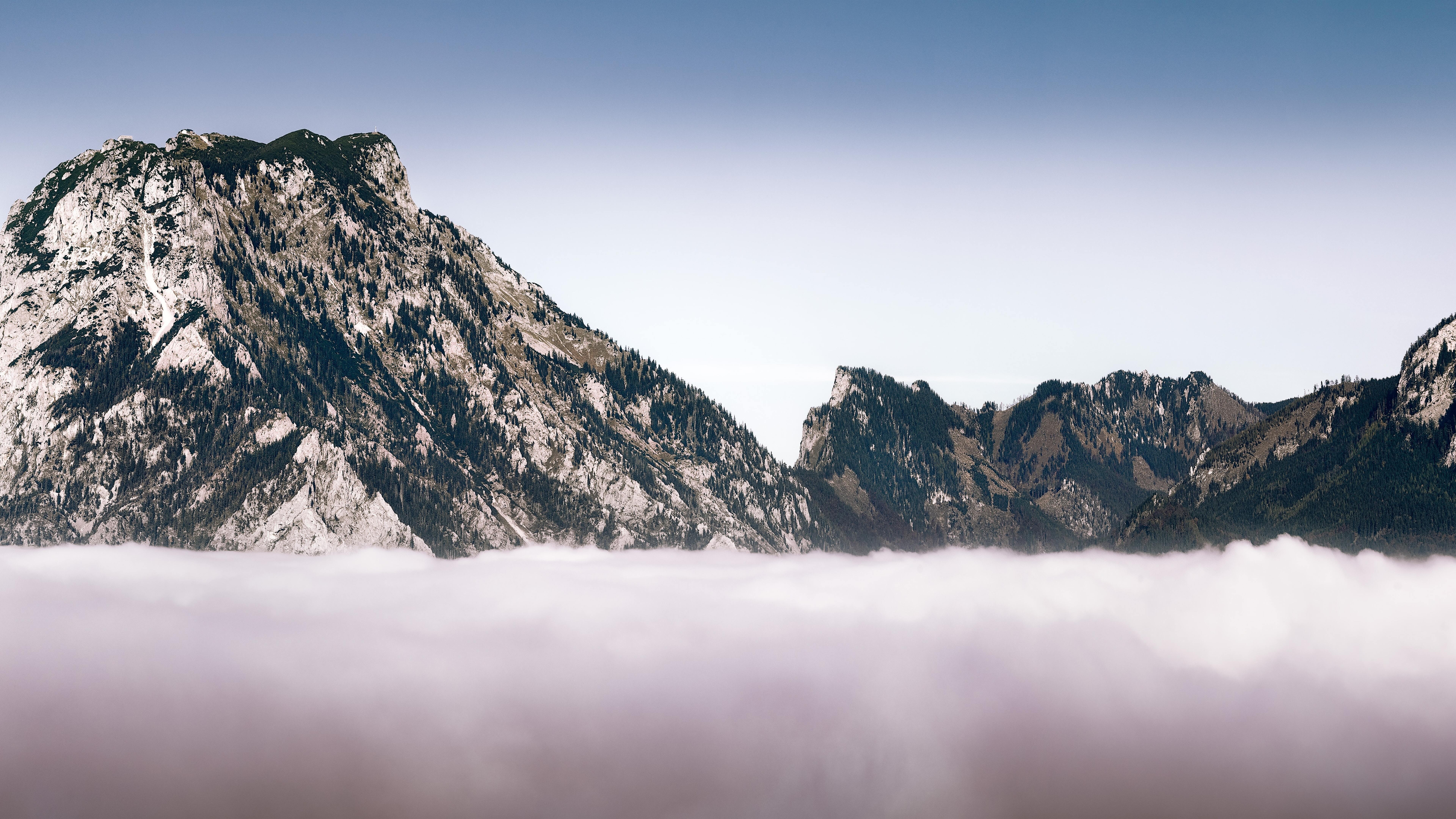 7680x4320 Mountains Landscape Winter 8k 8k HD 4k Wallpaper