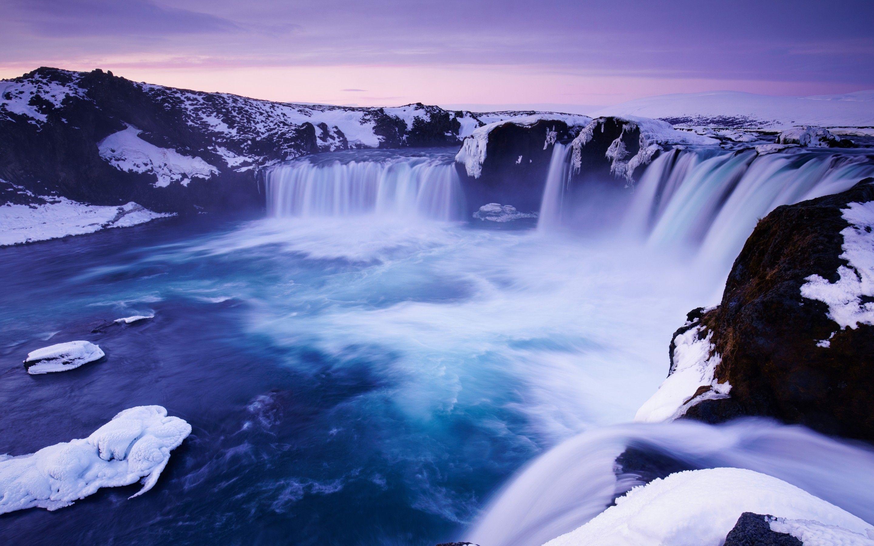 2880x1800 Download 2880x1800 Iceland Godafoss, Waterfall, Scenic, Pretty