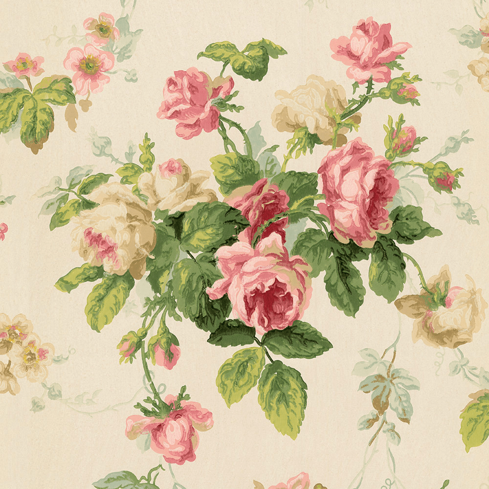1000x1000 Vintage 1940s Wallpaper. Bradbury & Bradbury. Wallpaper