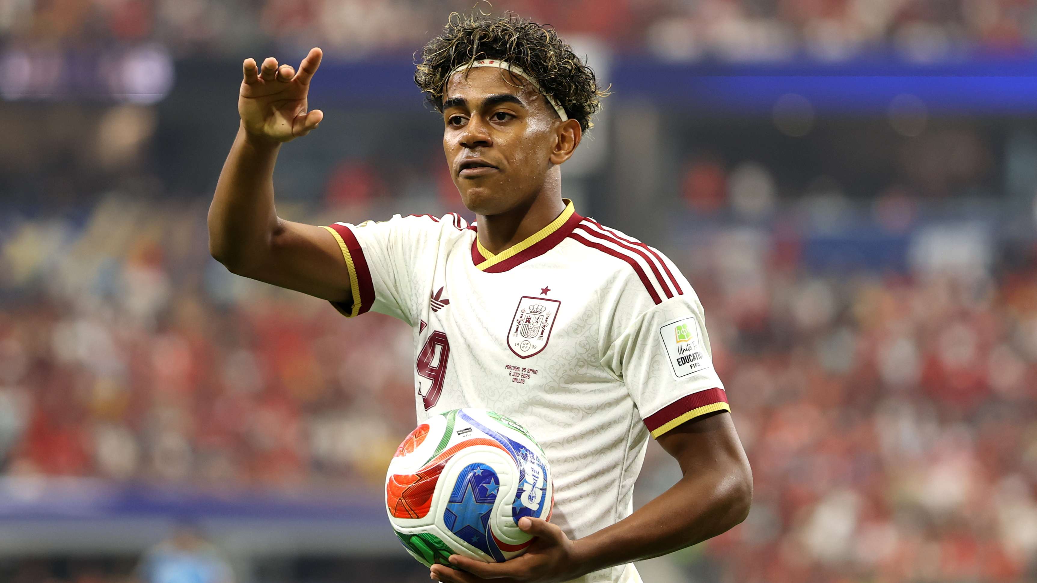 3450x1941 Lamine Yamal wants Argentina in World Cup final as Spain hero has eye on Lionel Messi's jersey. Goal.com Canada