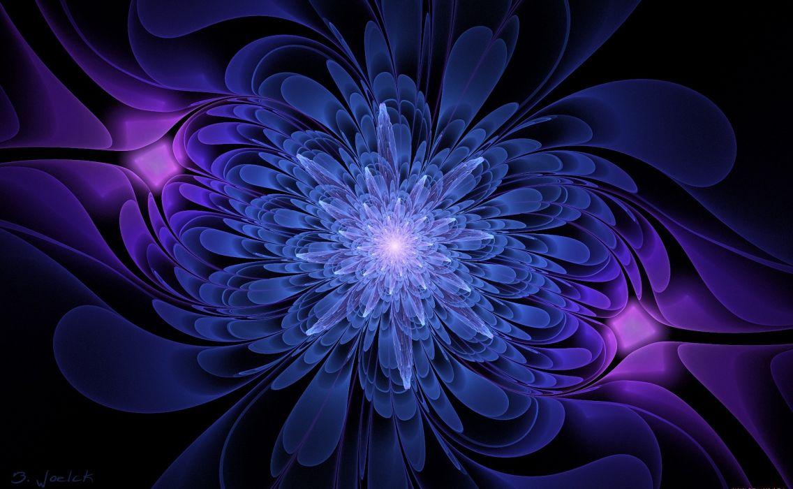 1136x700 Black background blue and serenevy color graphics flower wallpaperx1183