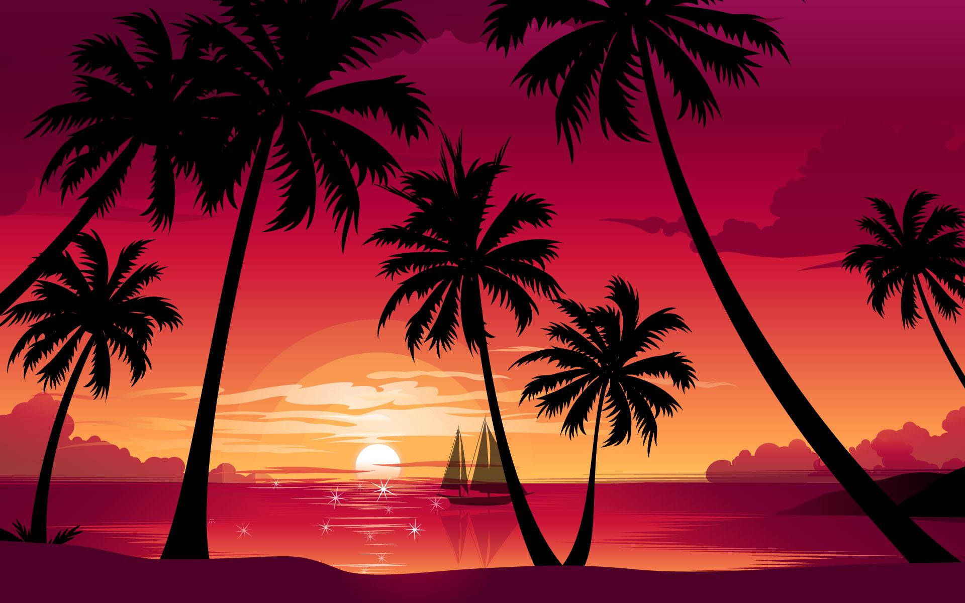 1920x1200 Hawaii Sunset Wallpaper