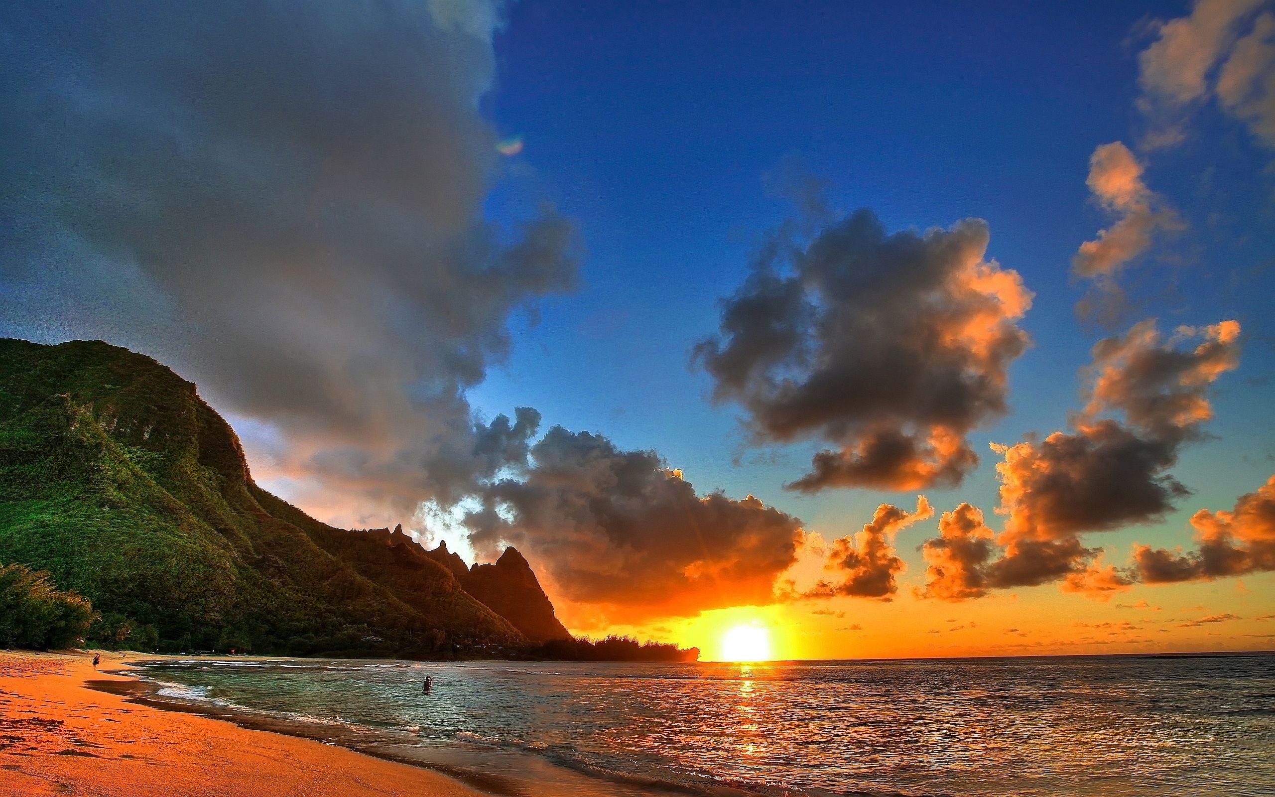 2560x1600 Sunset Hawaii