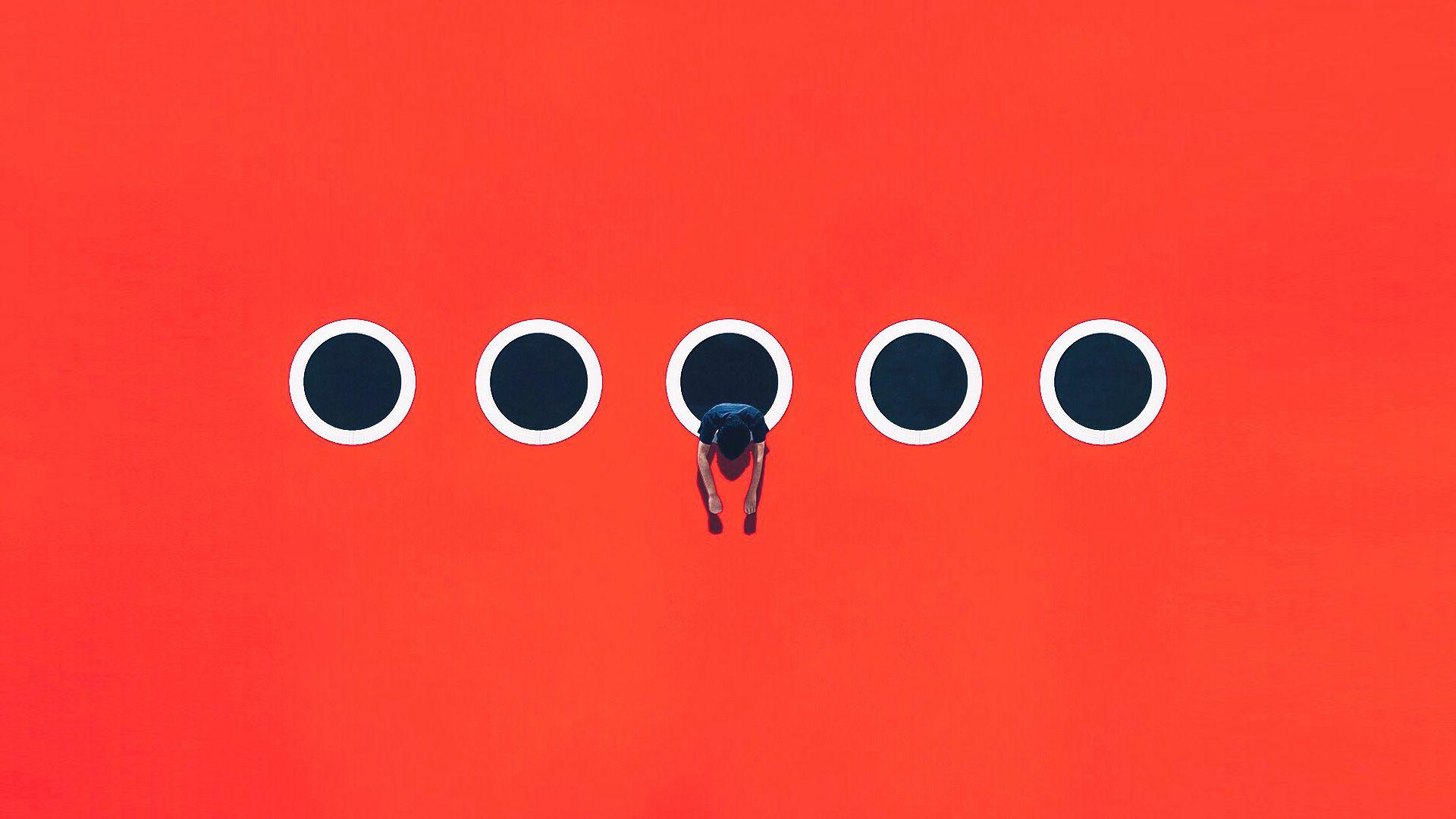 1920x1080 Delve into the colourful, minimalist works of art