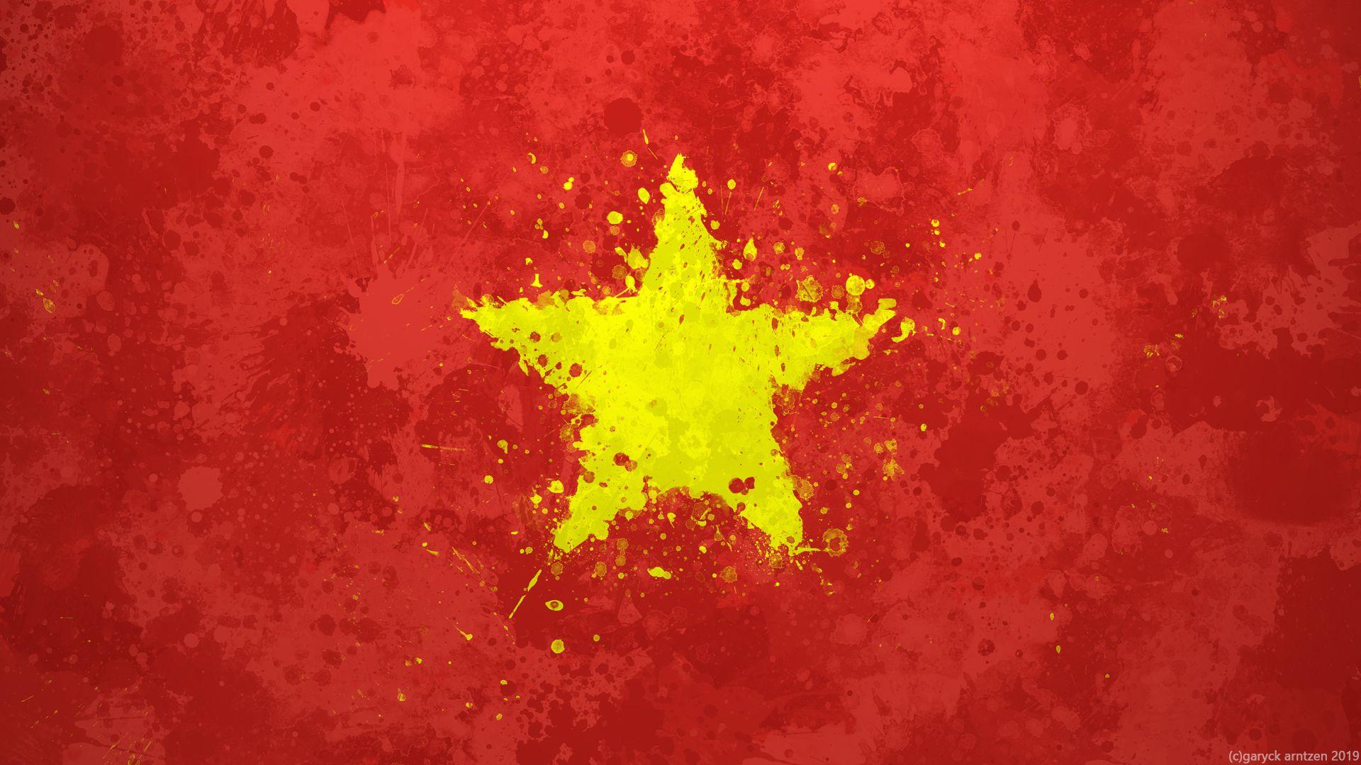 1920x1080 Hi Vietnam, I've made some painterly wallpaper of countries