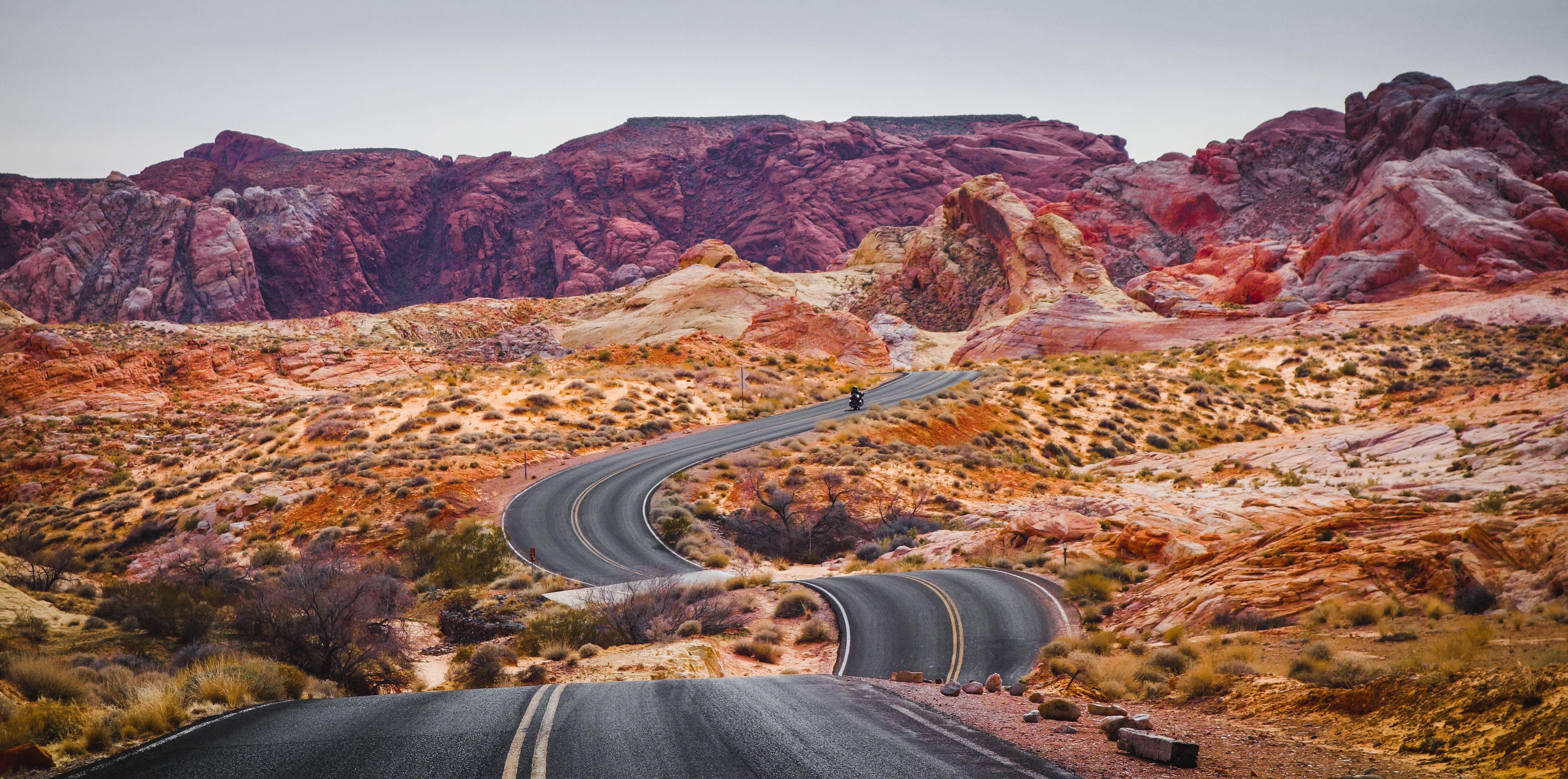 5472x2718 5472x2718 #trip, #color, #bush, #explore, #rock, #driving