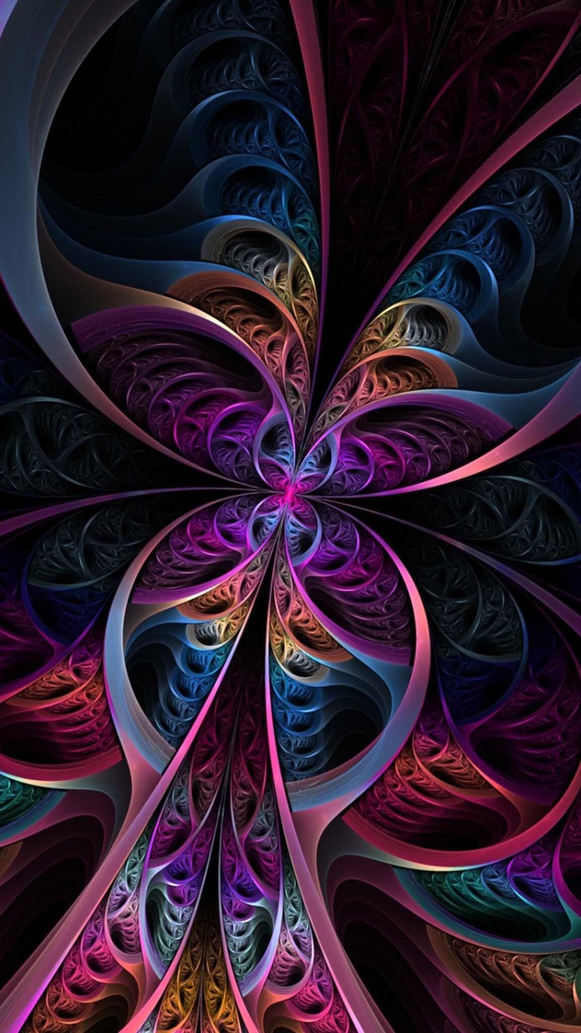 Fractal Phone Wallpapers Top Free Fractal Phone Backgrounds Wallpaperaccess