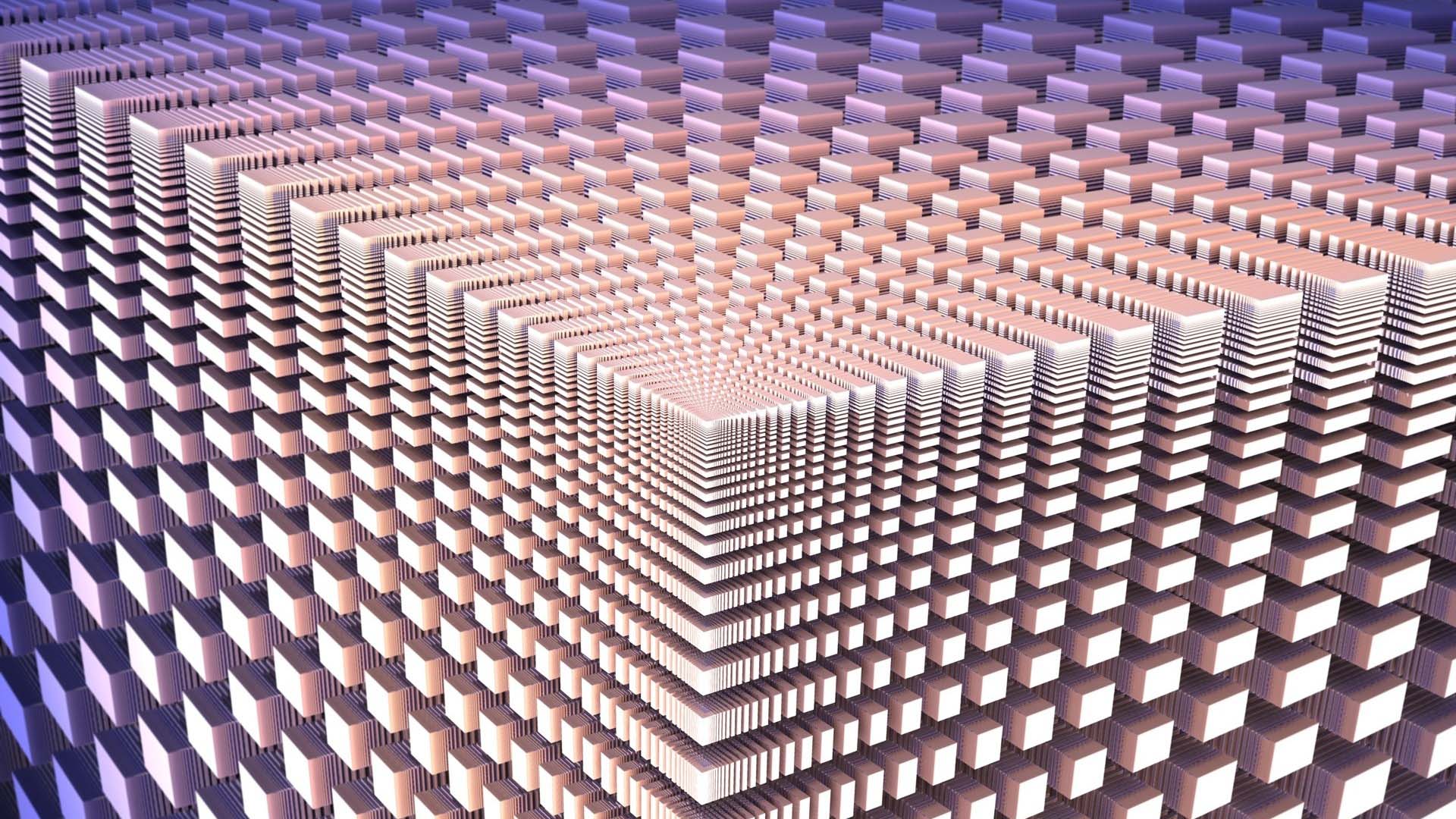 1920x1080 Cool PC Wallpaper 3D Fractals Squares Wallpaper 1920×1080. Cool