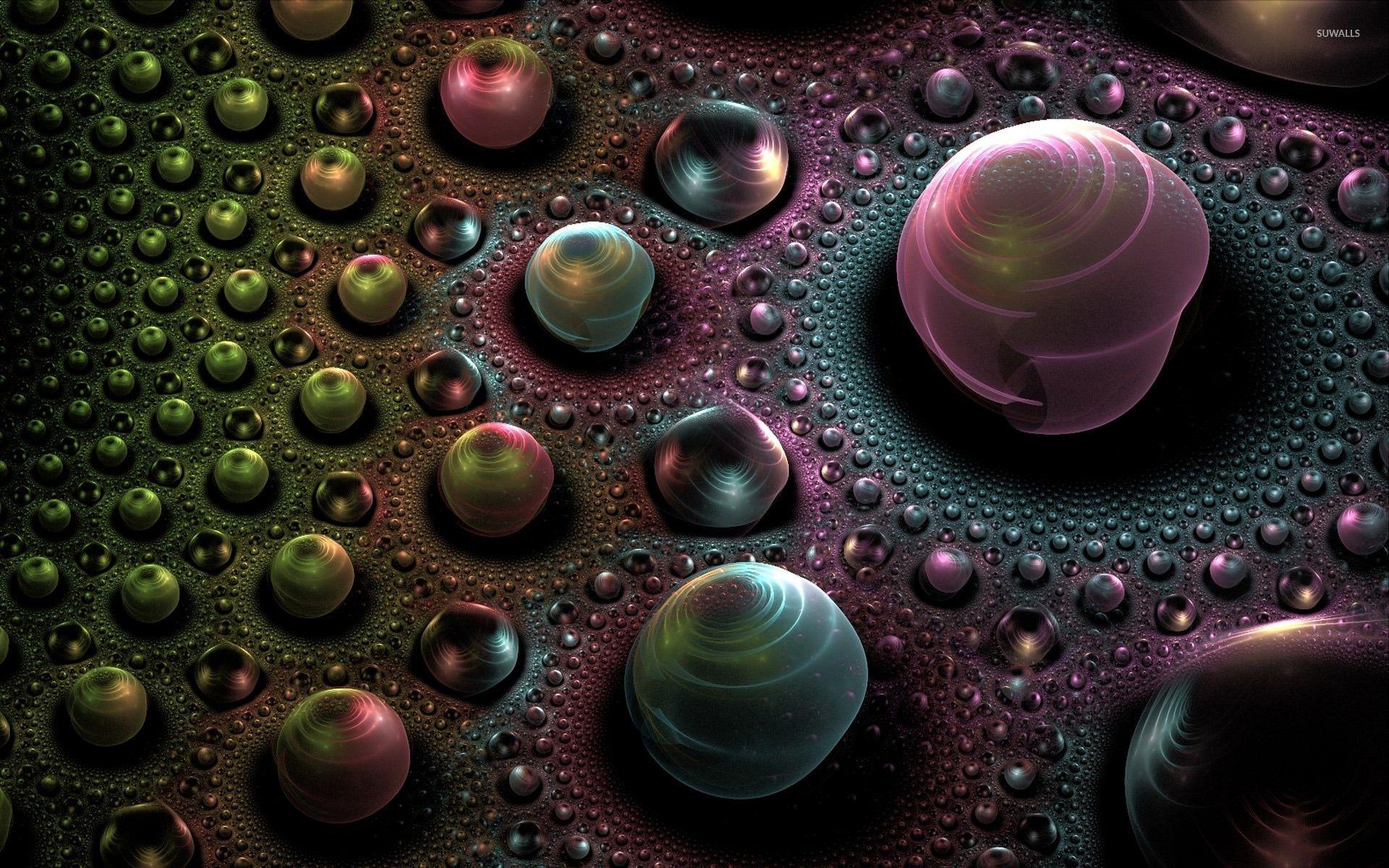 1920x1200 Fractal drops wallpaper wallpaper