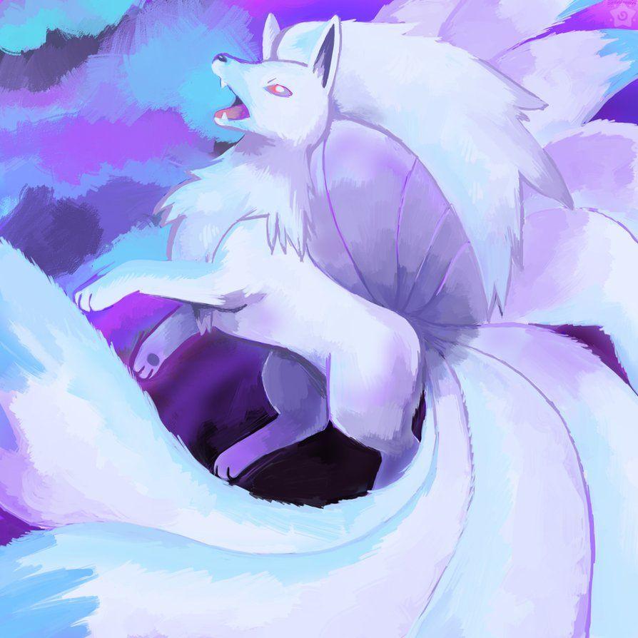 894x894 Ninetails By Crayon Chewer