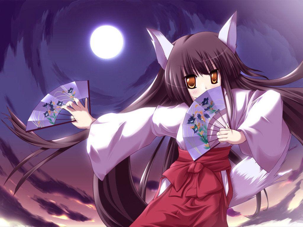 1024x768 Anime Cat Girl Wallpaper