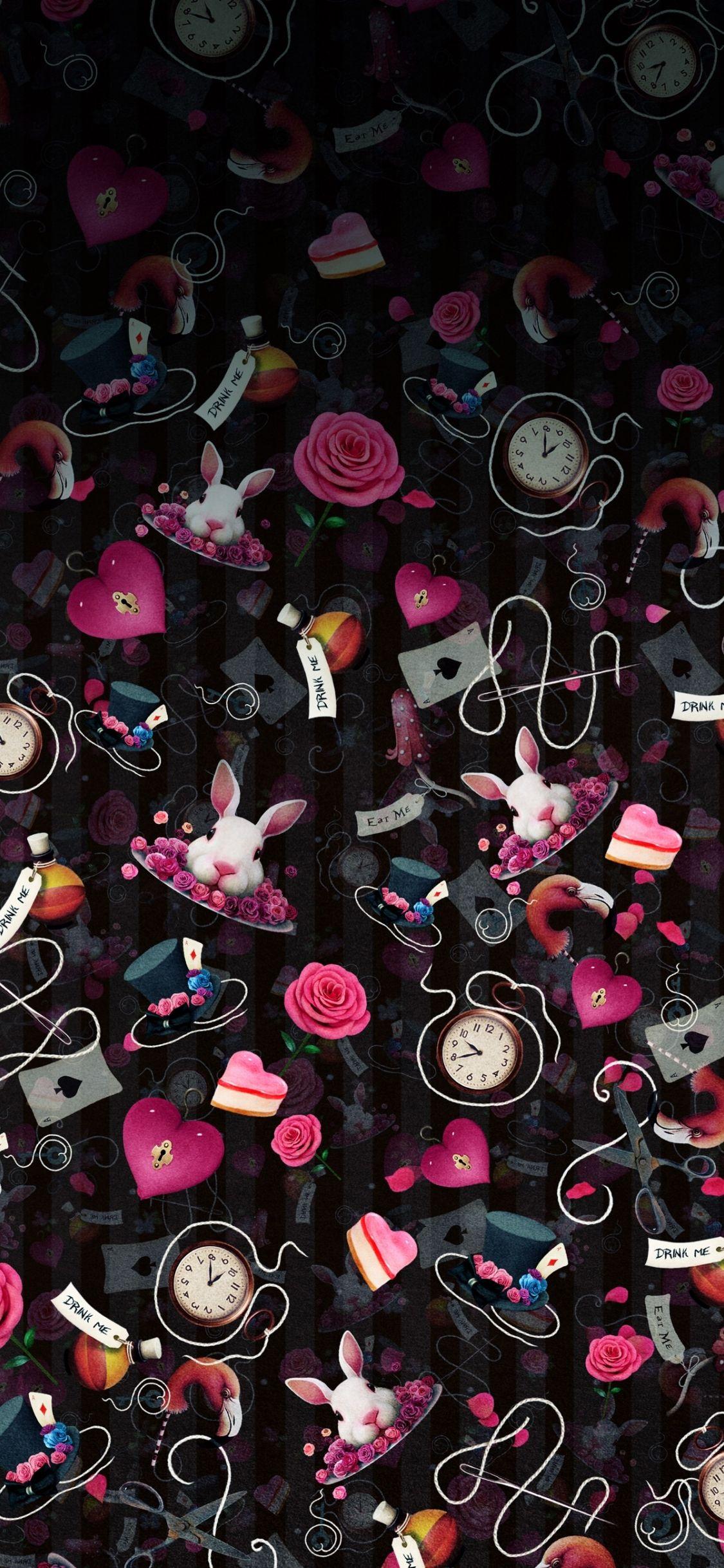 1125x2436 Free download Alice In Wonderland iPhone Wallpaper [1500x2592]