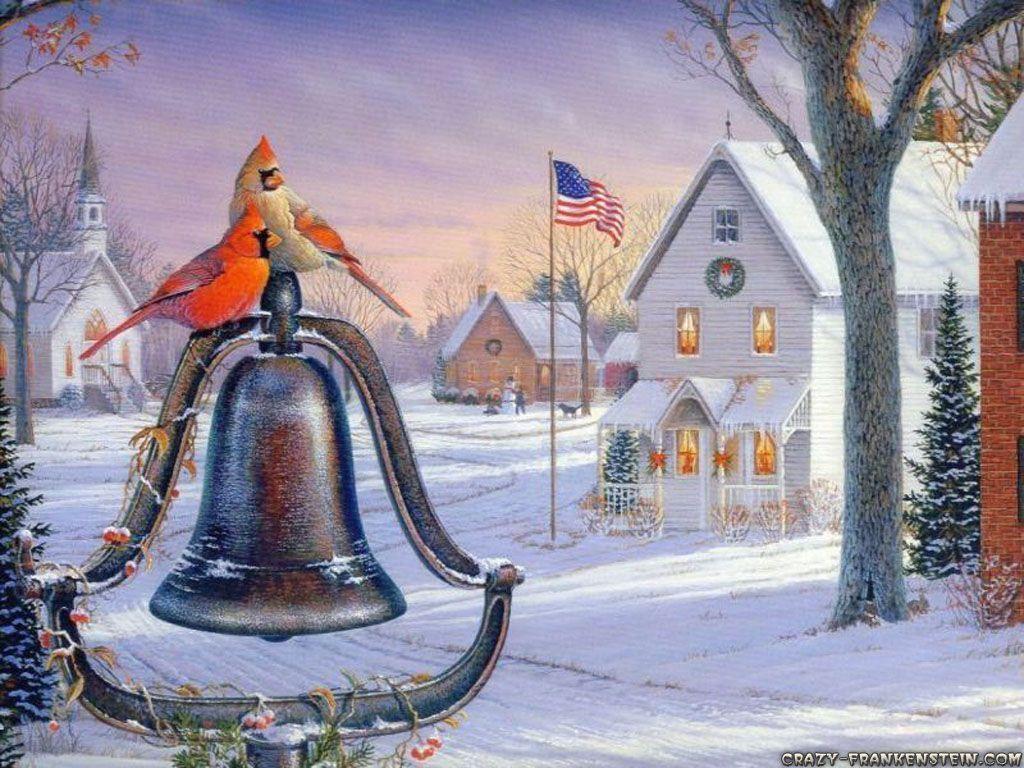 1024x768 Old Fashioned Christmas Wallpaper