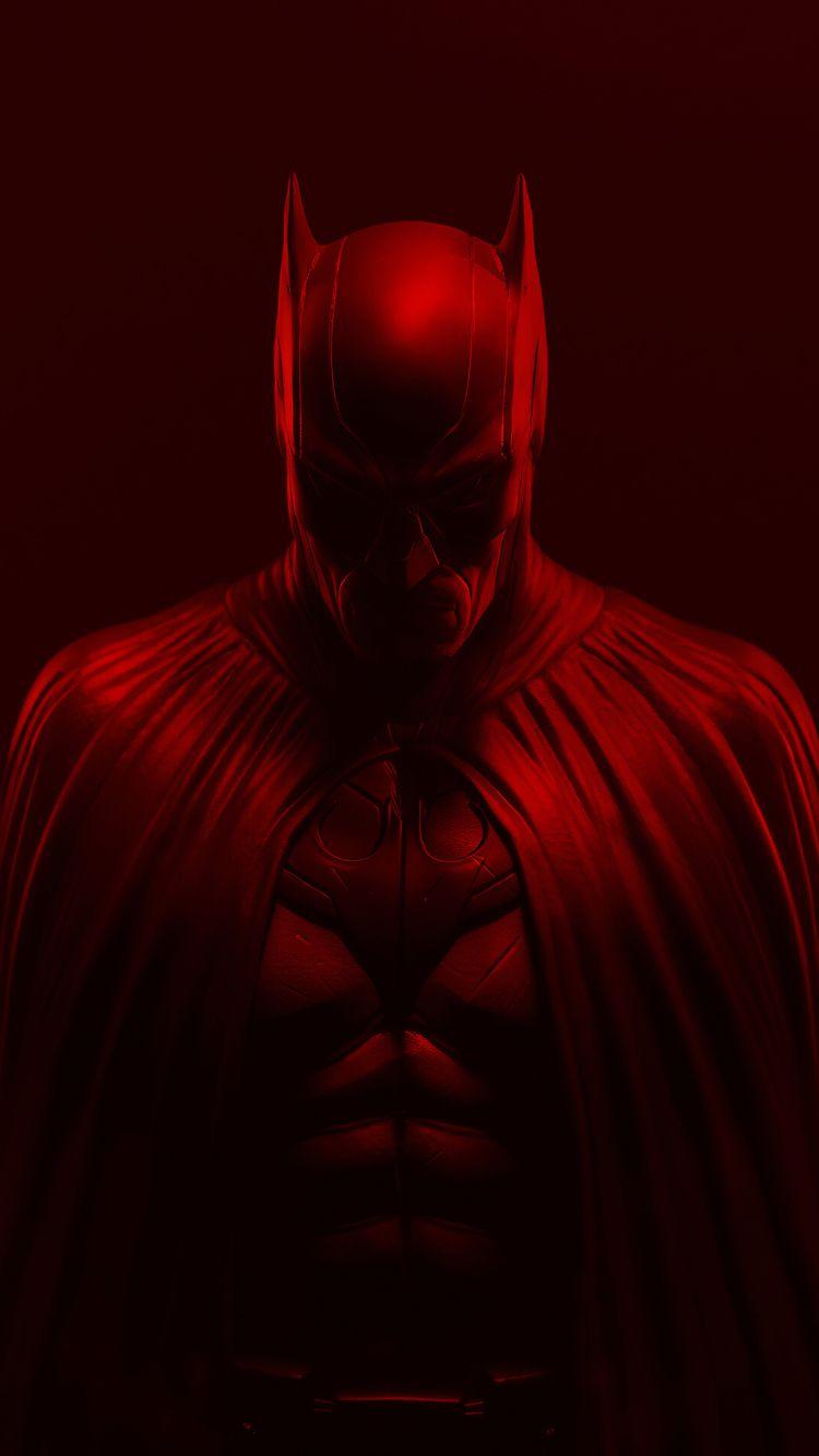 750x1334 Batman Red Background iPhone iPhone 6S, iPhone 7 HD 4k