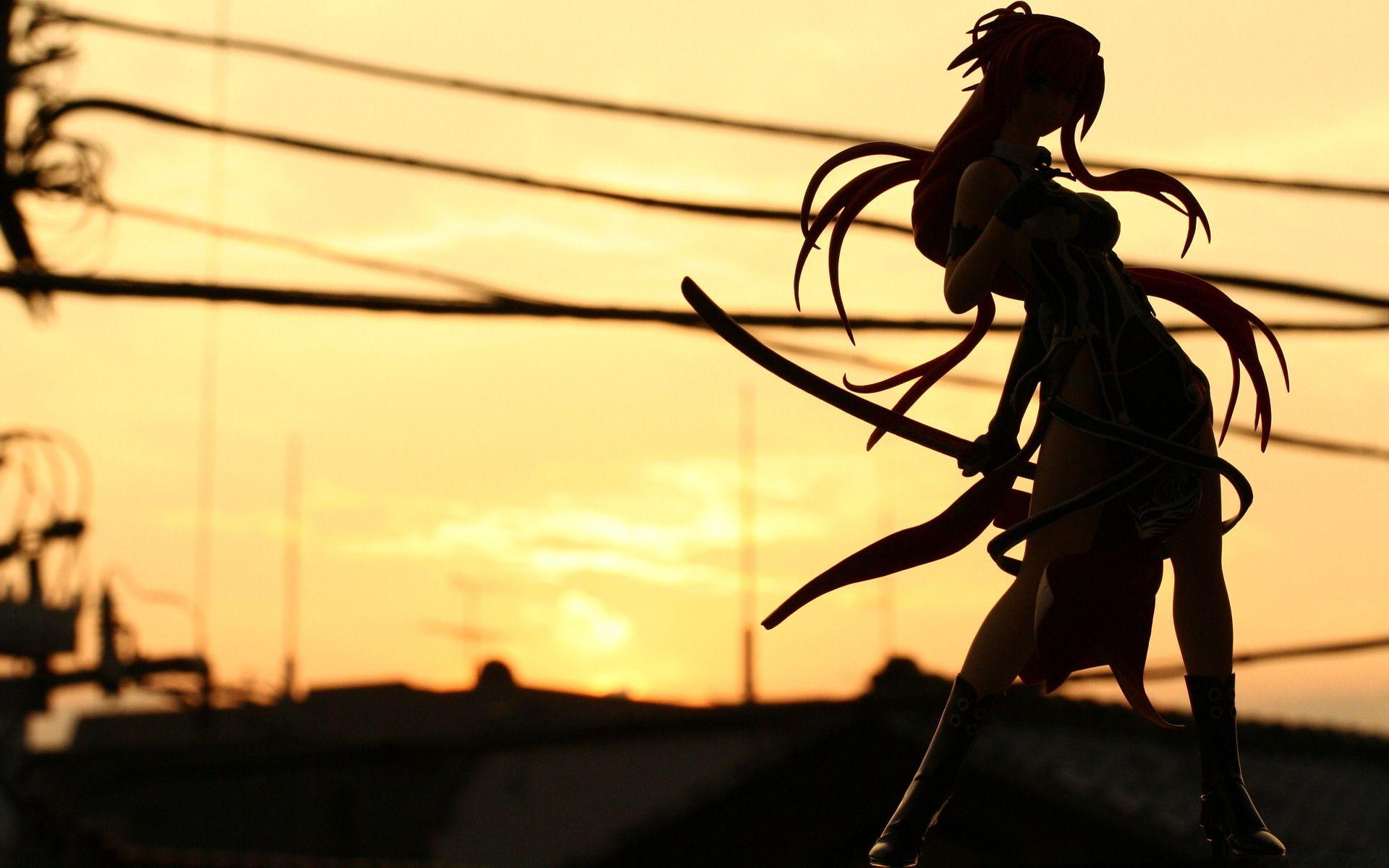 1920x1200 Shadow anime girl