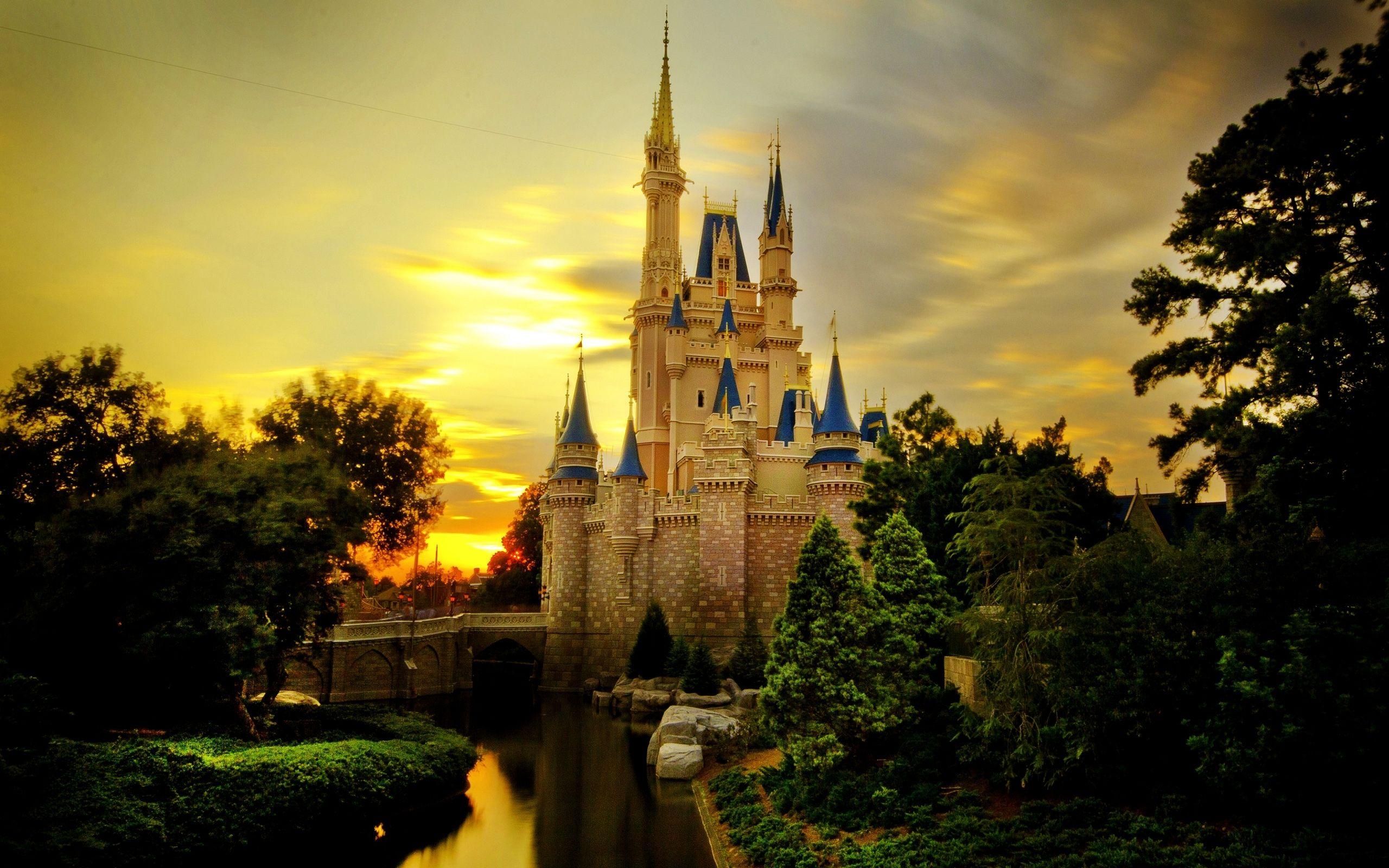 2560x1600 Cinderella Castle MacBook Air Wallpaper Download