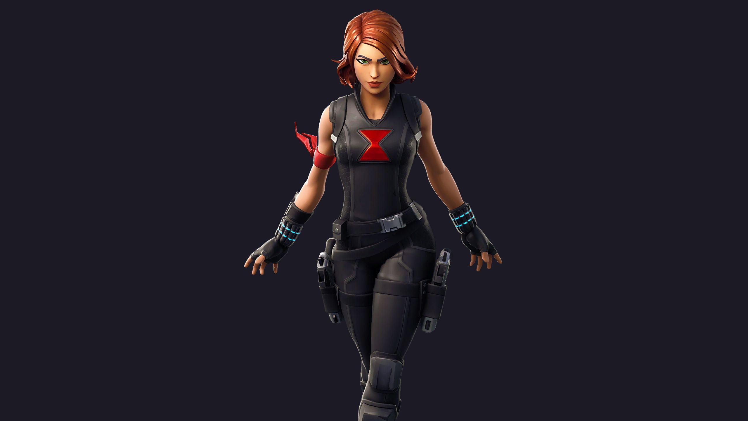 2560x1440 Black Widow Fortnite Avengers 1440P Resolution Wallpaper