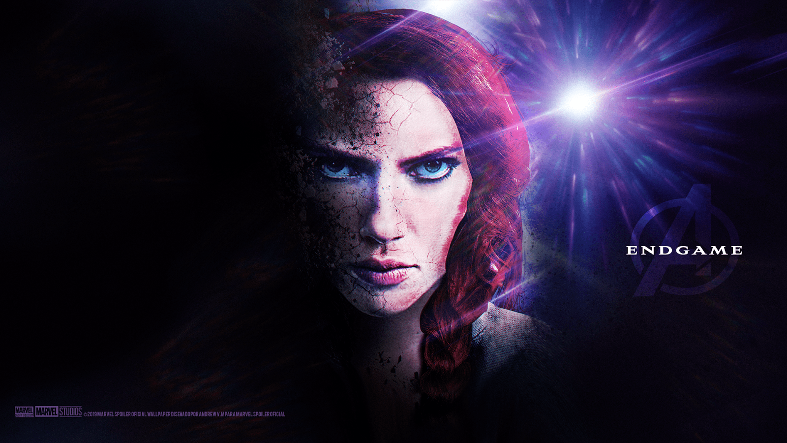 1600x900 Black Widow Endgame Wallpaper