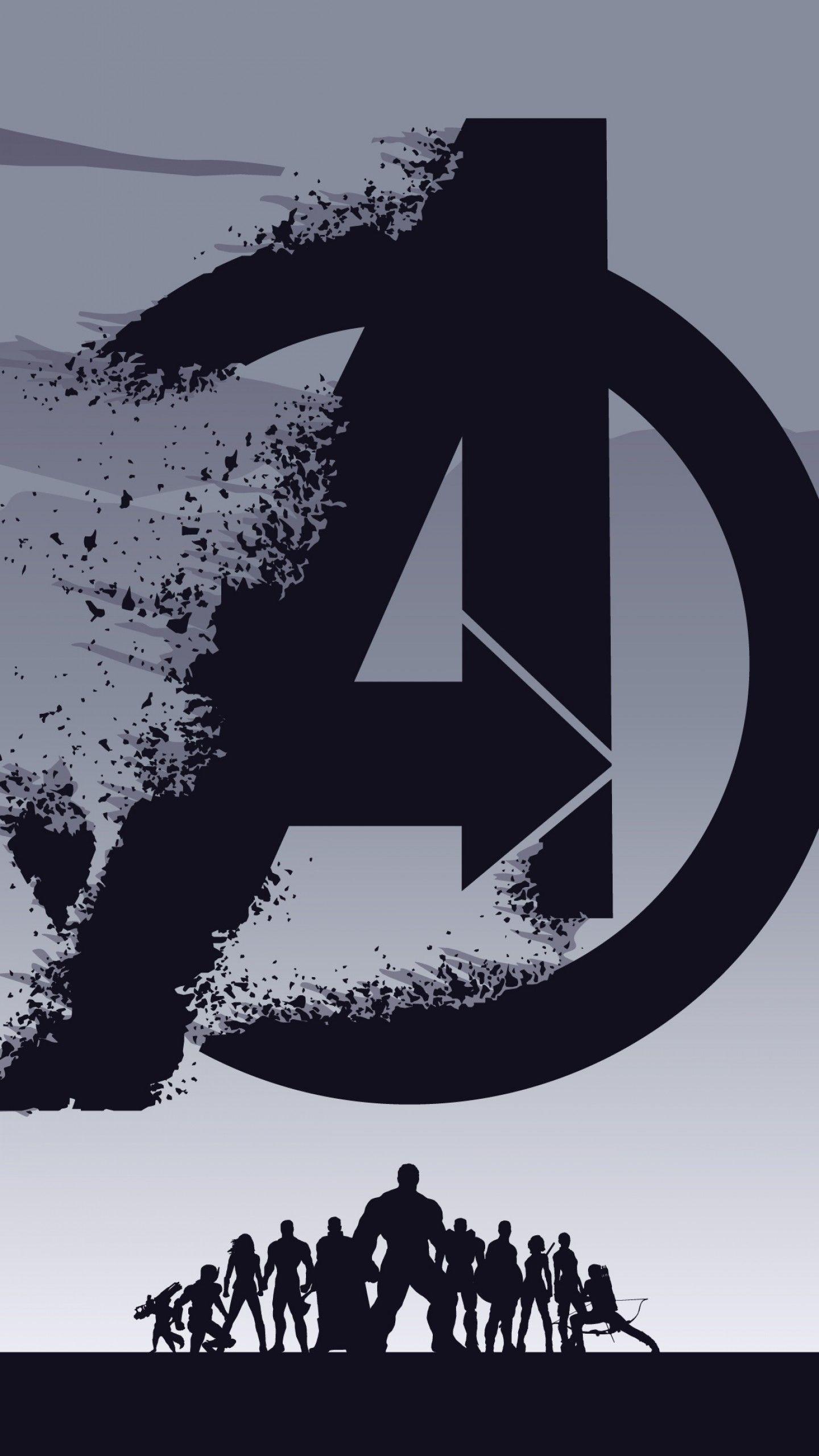 1440x2560 Wallpaper Avengers: Endgame, Minimal art, 4K, Movies