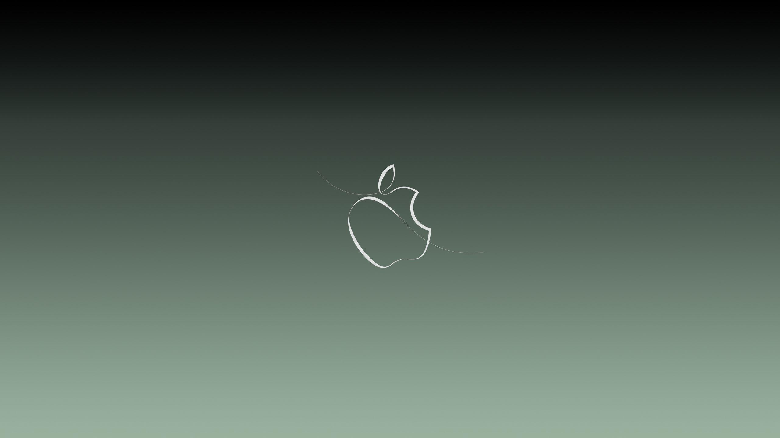 2560x1440 Apple Green Logo Background 4k 1440P Độ phân giải HD 4k