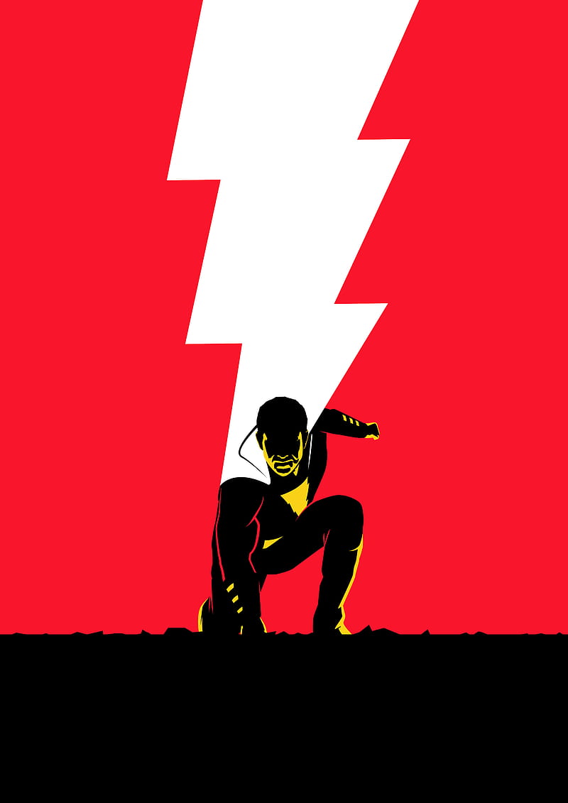 800x1131 Shazam Movie Minimal Poster, HD phone wallpaper