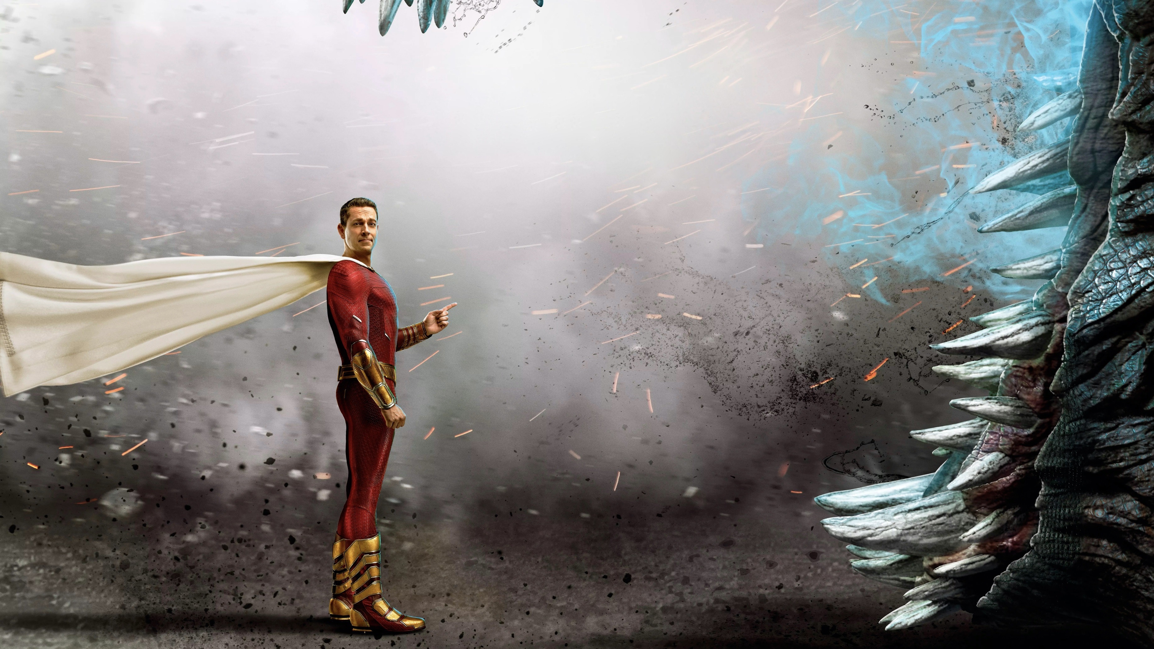 3671x2065 Shazam Fury of the Gods Movie Poster Wallpaper, HD Movies 4K Wallpaper, Image and Background