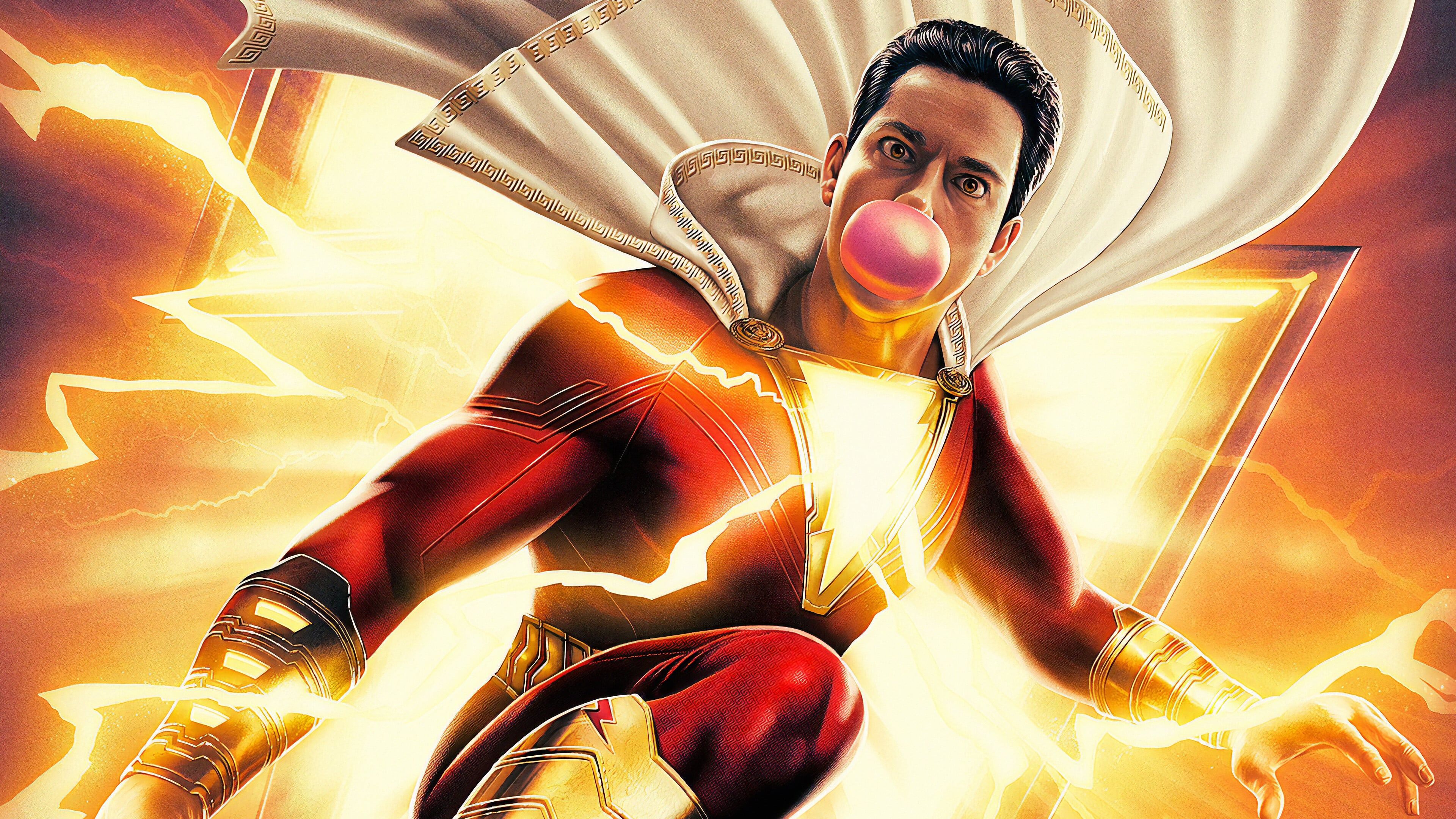 3840x2160 Zachary Levi as Shazam Fanart Wallpaper 4K for Desktop