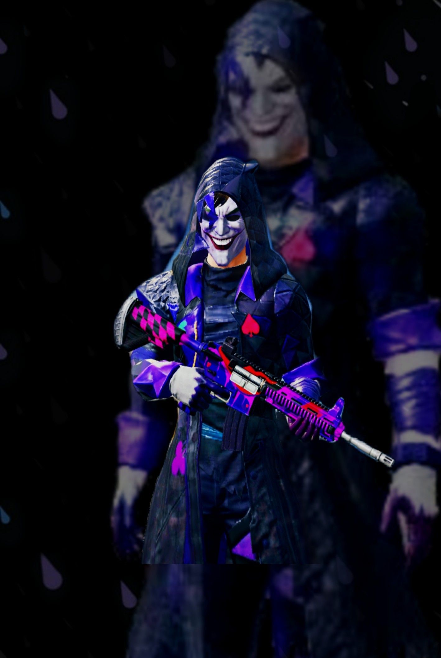 1418x2115 PUBG Joker Set Wallpaper