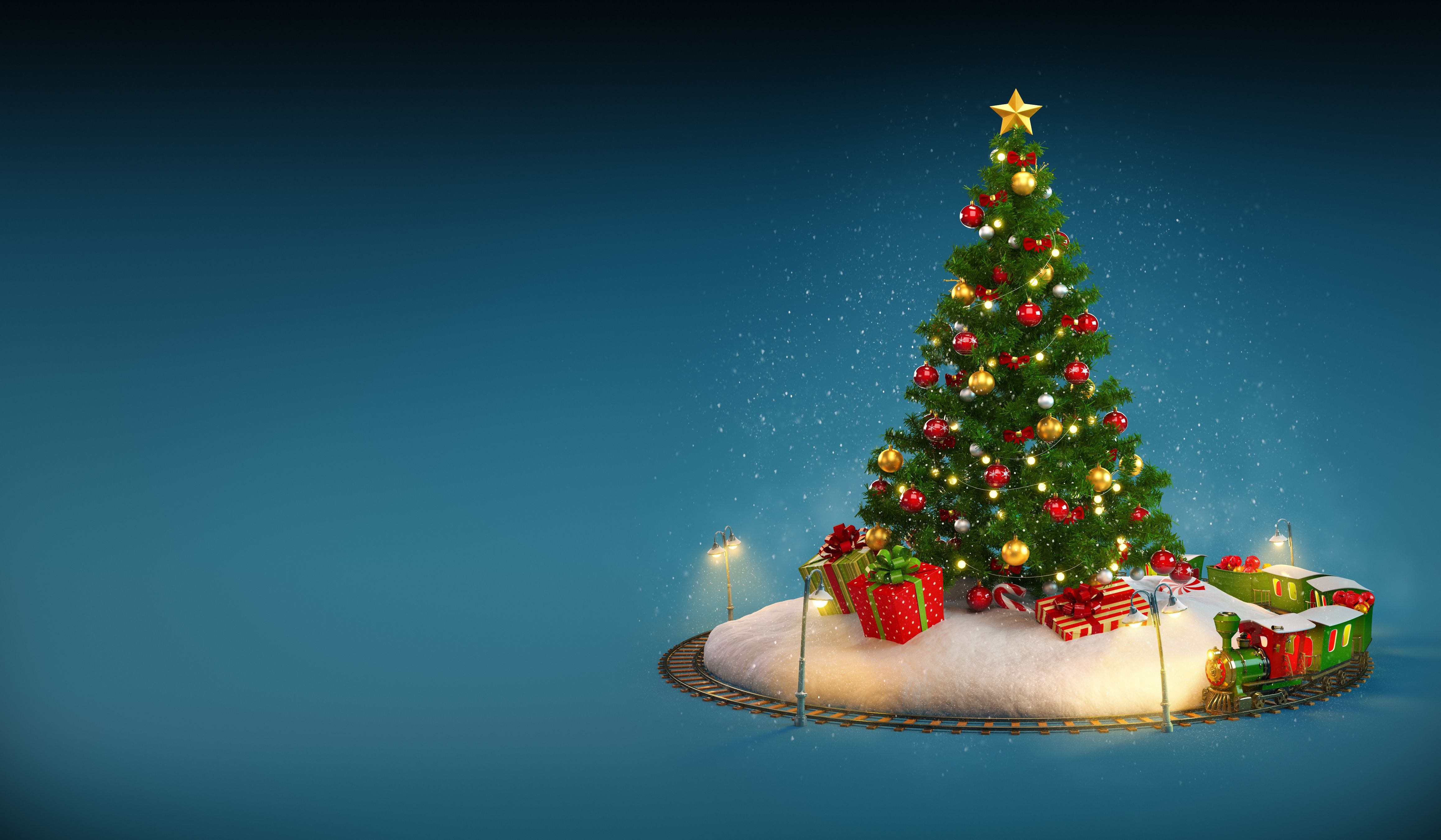 4632x2700 Wallpaper new year, Christmas, winter, snow, merry christmas, decoration, Christmas tree for mobile and desktop, section новый год, resolution 4632x2700