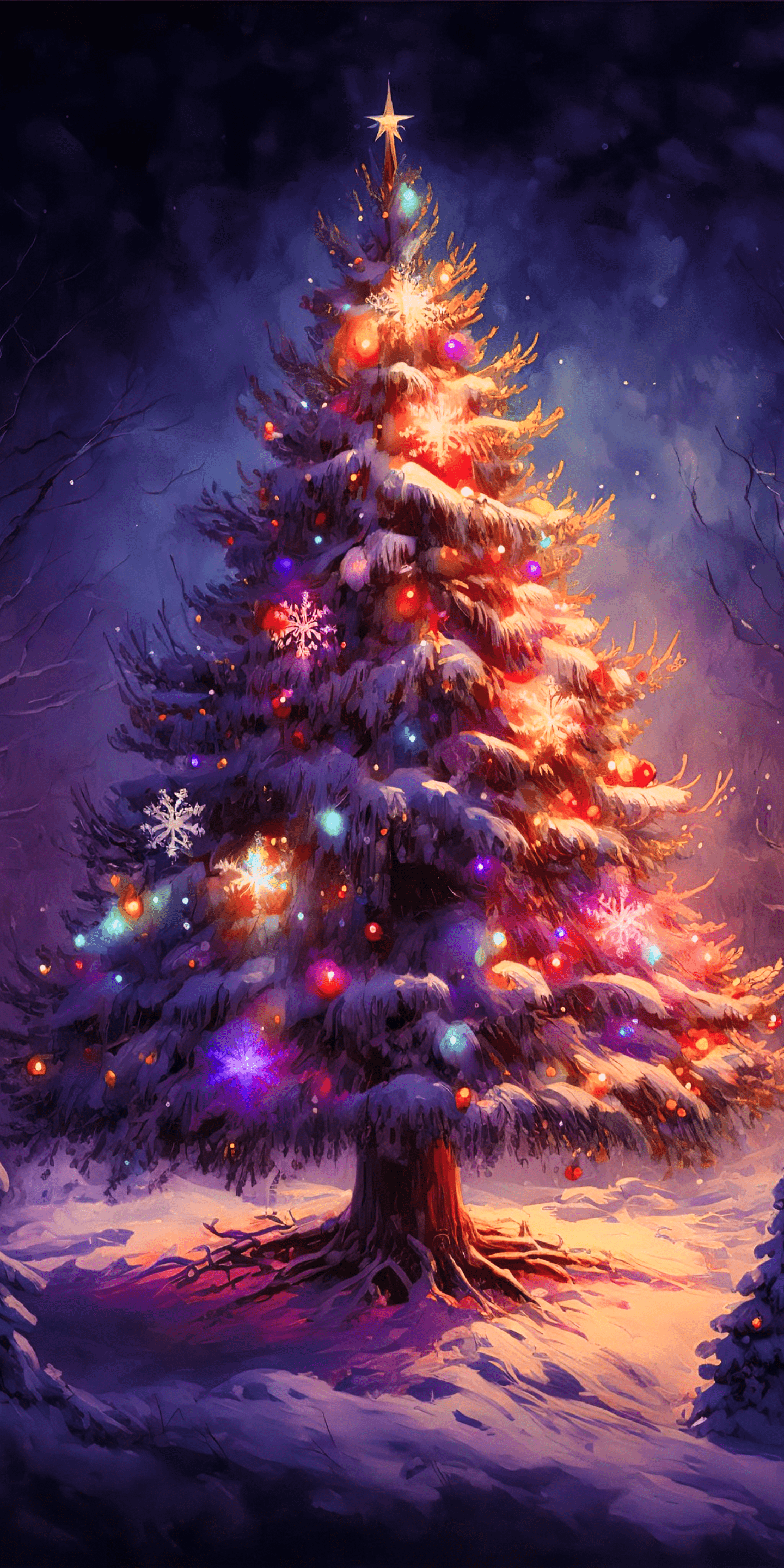 1440x2880 Festive Christmas iPhone wallpaper pack