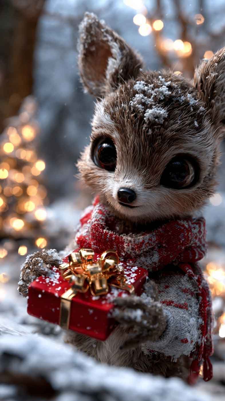 786x1396 Cute Christmas Wallpaper for iPhone (Free & Exclusive)