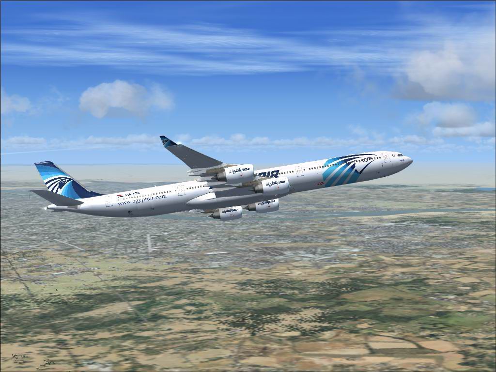 1024x768 EgyptAir Airbus A340 600
