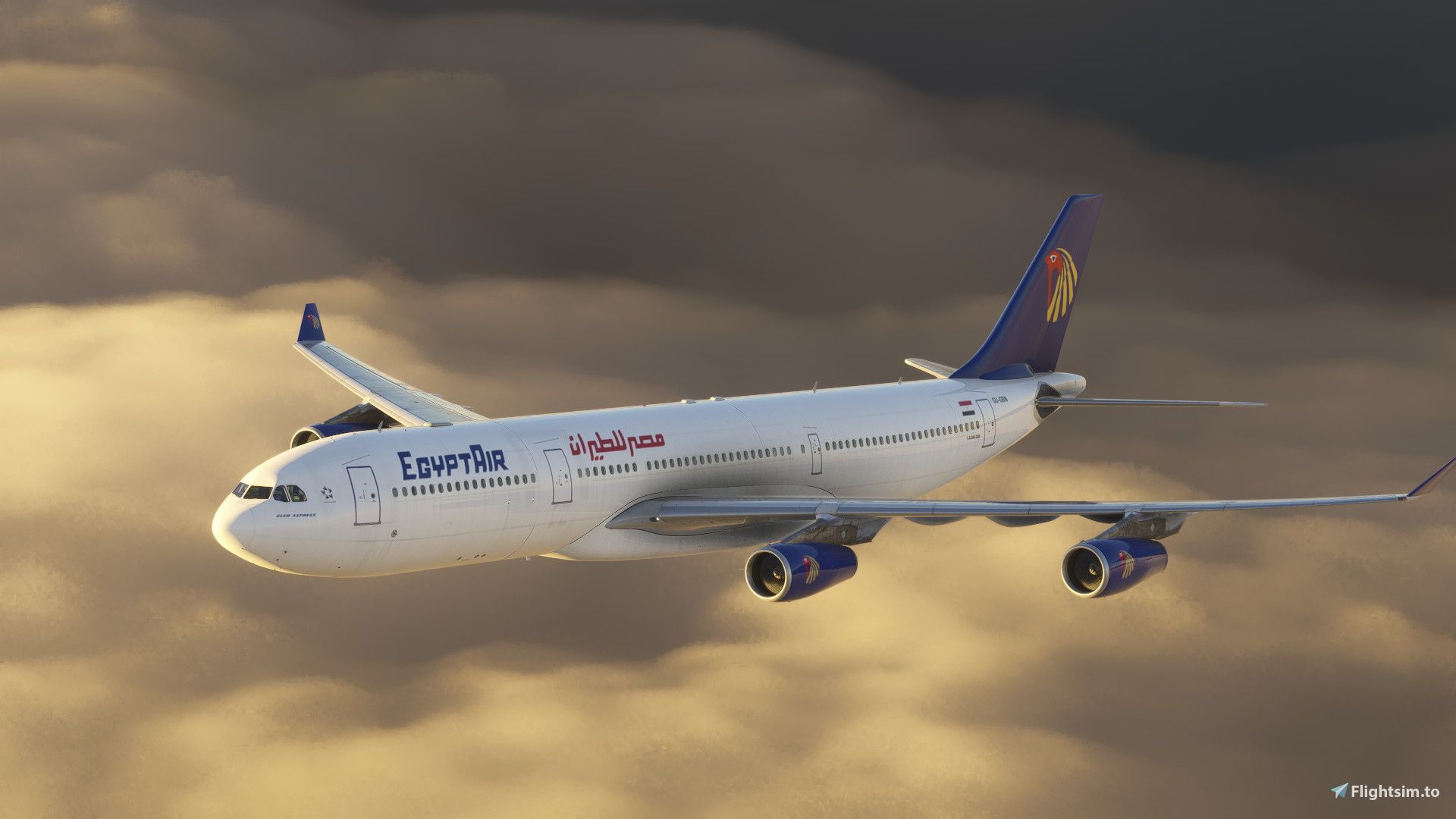 1920x1080 IniBuilds A340 300 Air Old Colors (SU GBN) 4k 8k Liveries For MSFS