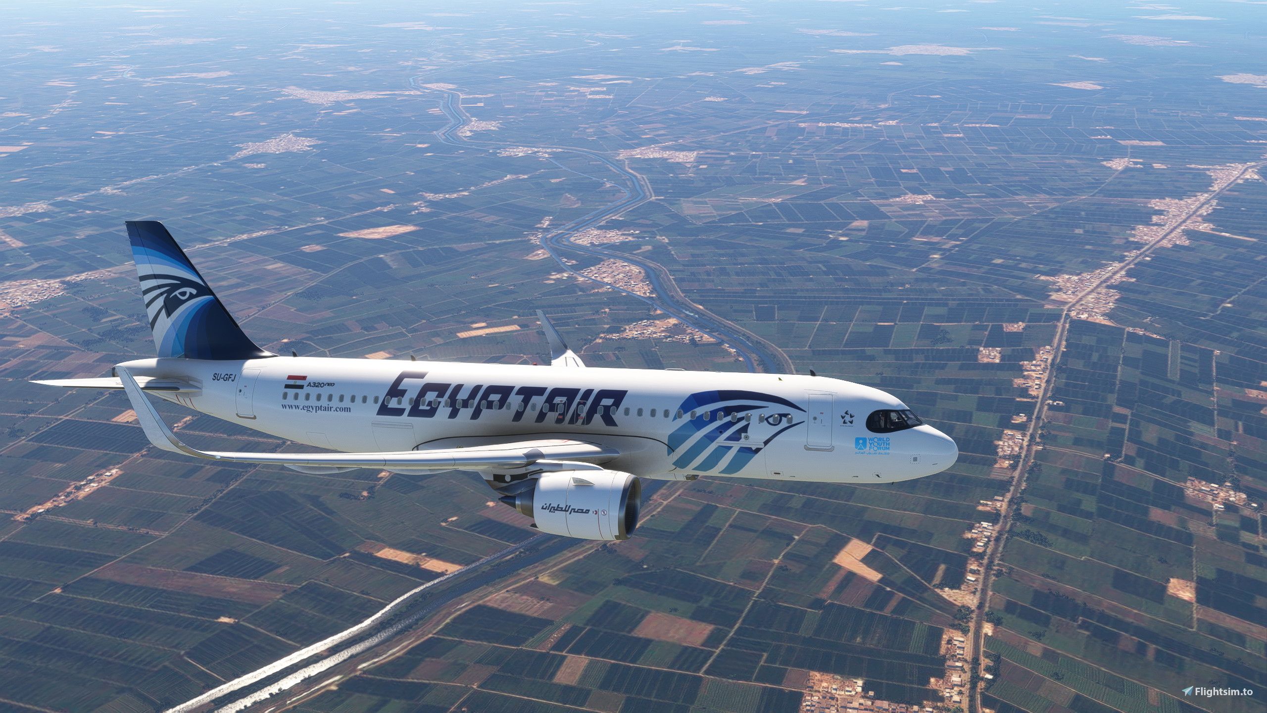 2560x1440 Flybywire A32NX EgyptAir SU GFJ [Requested] Liveries For MSFS
