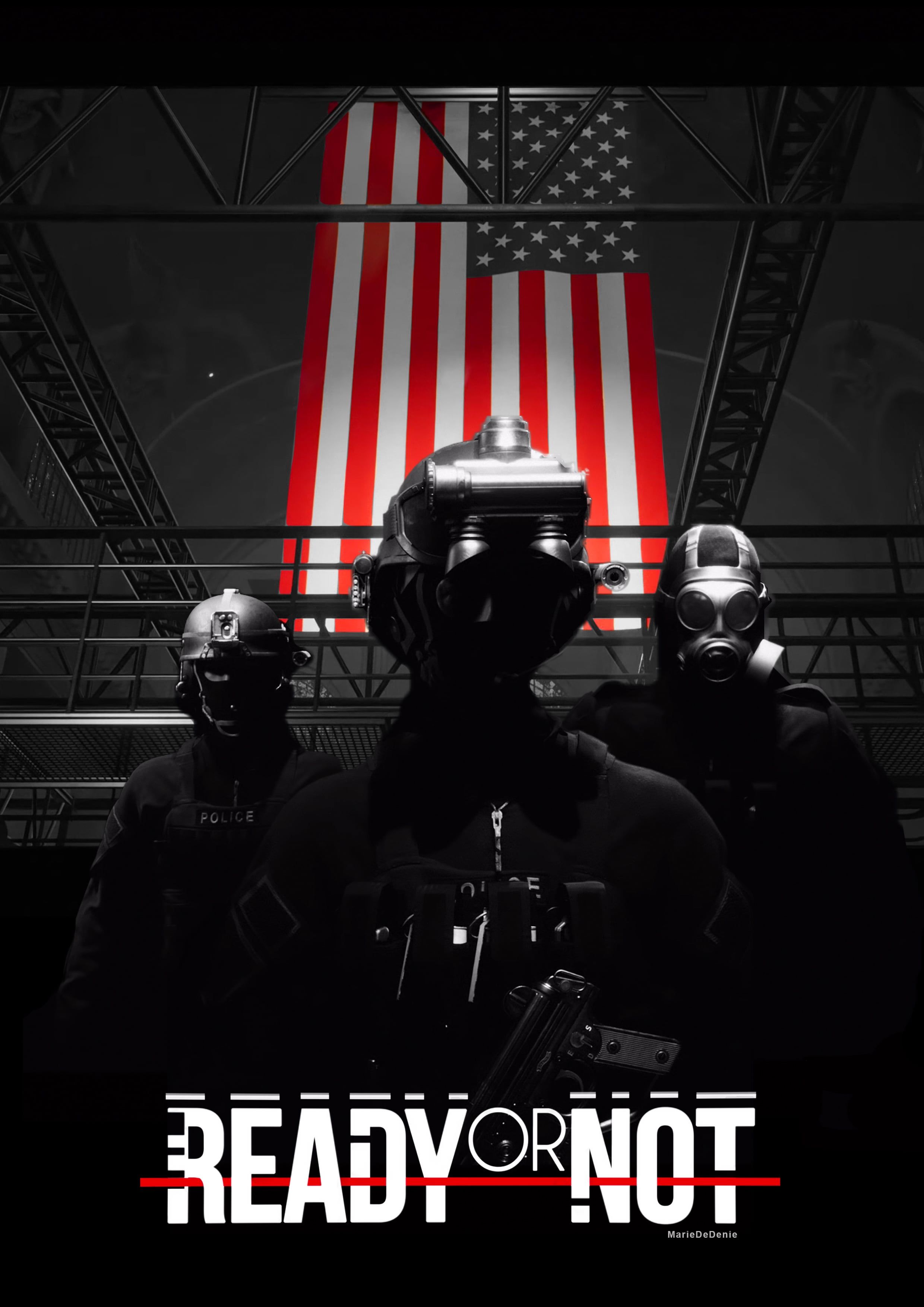 2480x3508 I've made a filmposter for Ready Or Not simply using some screens from the trailer, thoughts?