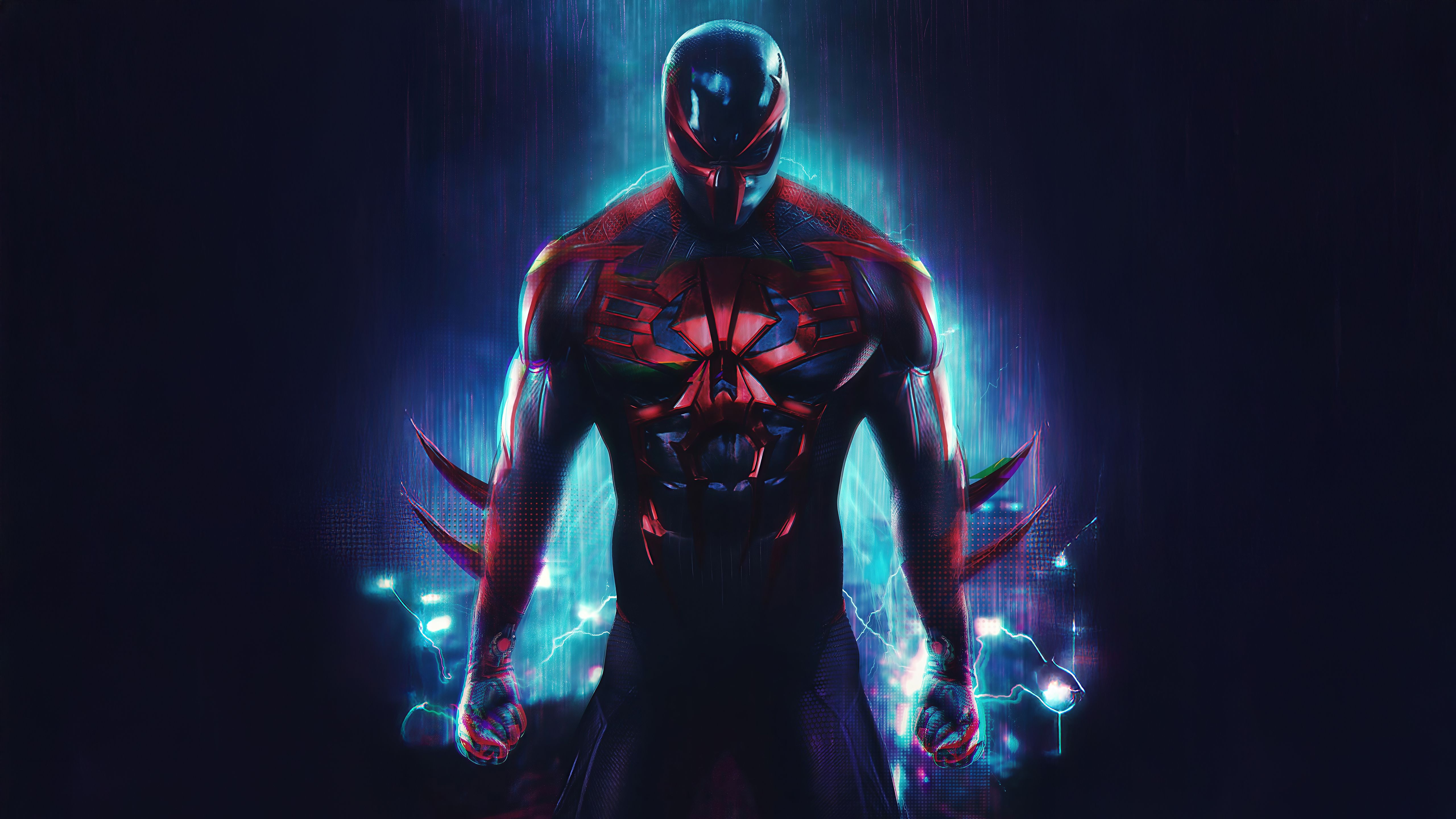 5120x2880 Spiderman 2099 Dark Future Wallpaper, HD Superheroes Wallpaper, 4k Wallpaper, Image, Background, Photos and Picture