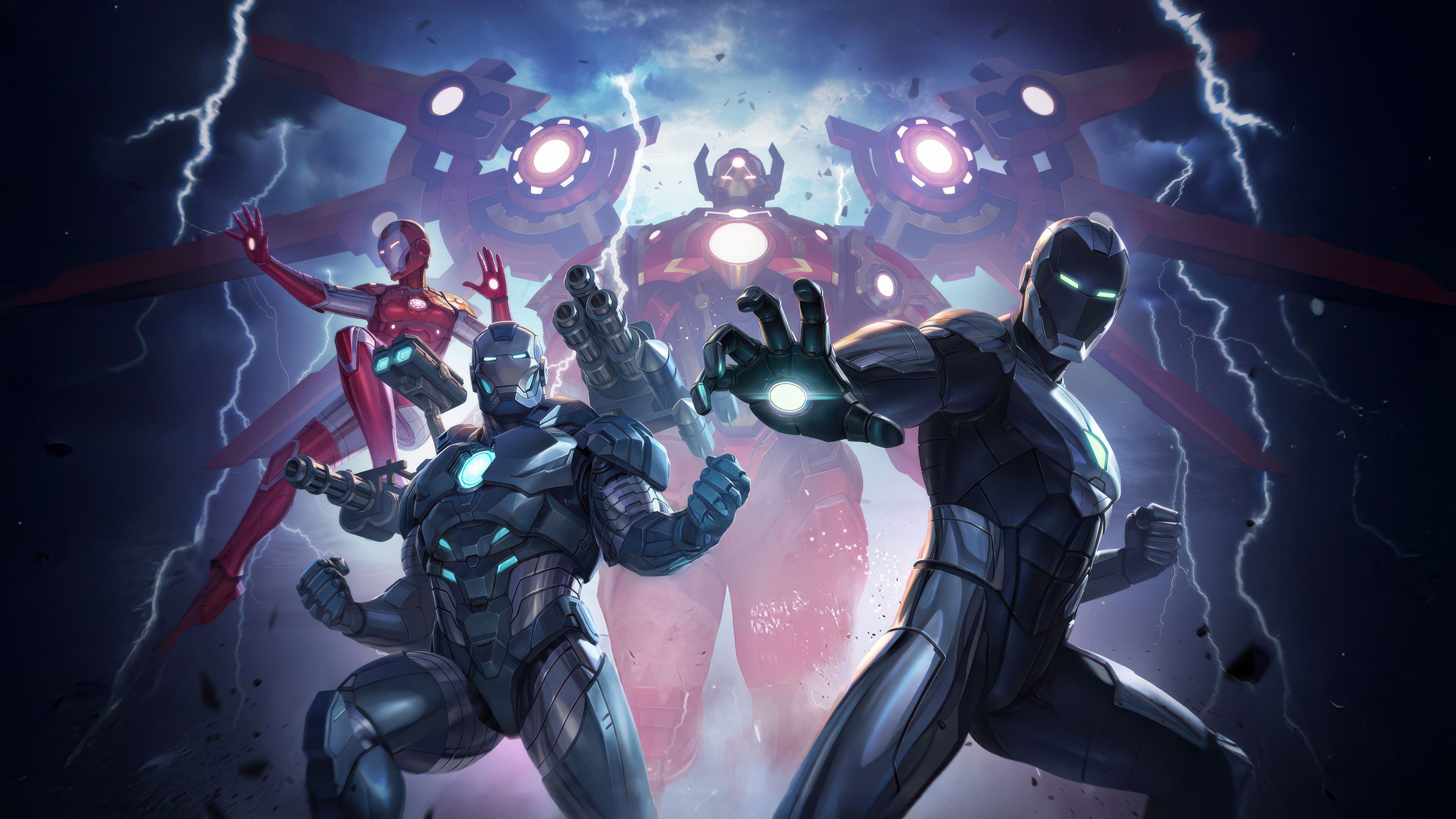 5120x2880 Marvel Future Fight X Iron Man Team Together Wallpaper, HD Games Wallpaper, 4k Wallpaper, Image, Background, Photos and Picture