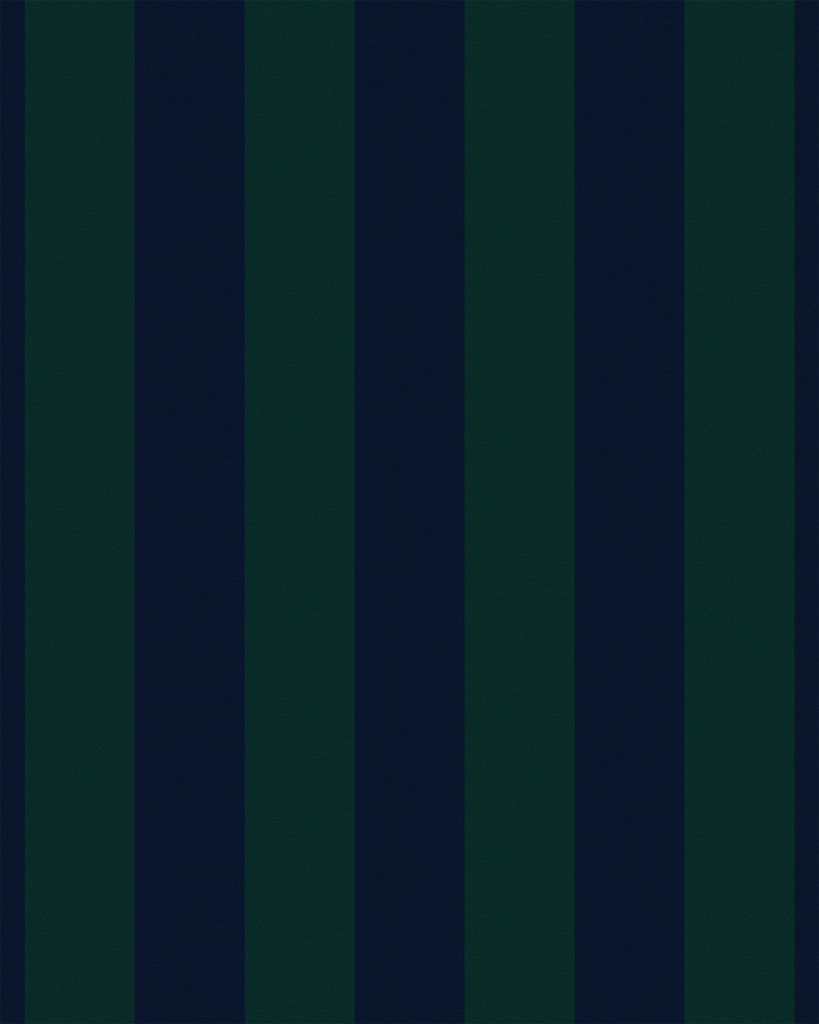 1600x2000 Greenly Living Stripe Wallpaper in Navy Blue & Emerald Green. Traditional Preppy Stripe Wallcovering Panel Set 52W x 120L Canvas Peel and