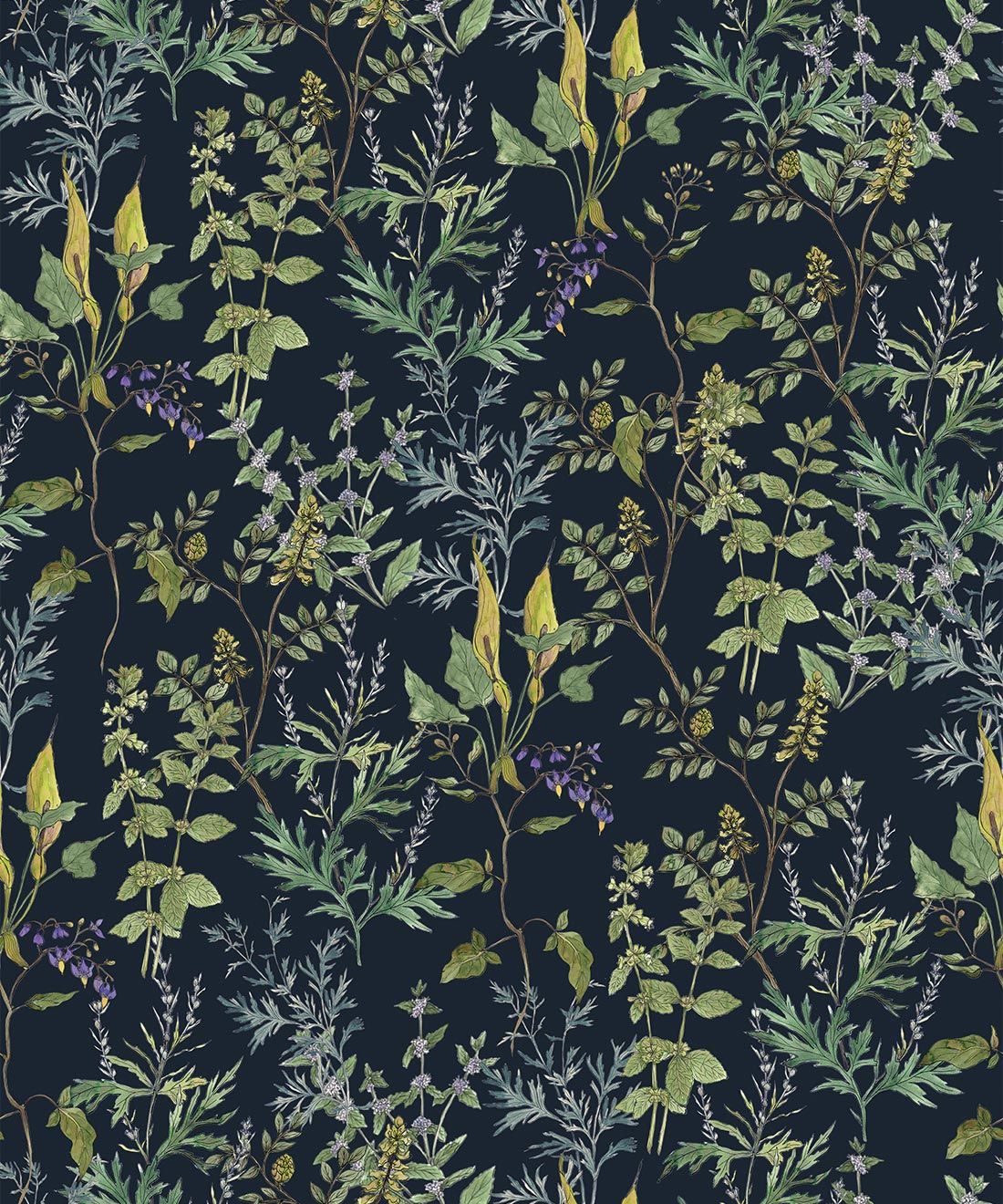 1100x1320 Woodland Floral Wallpaper Roll & King