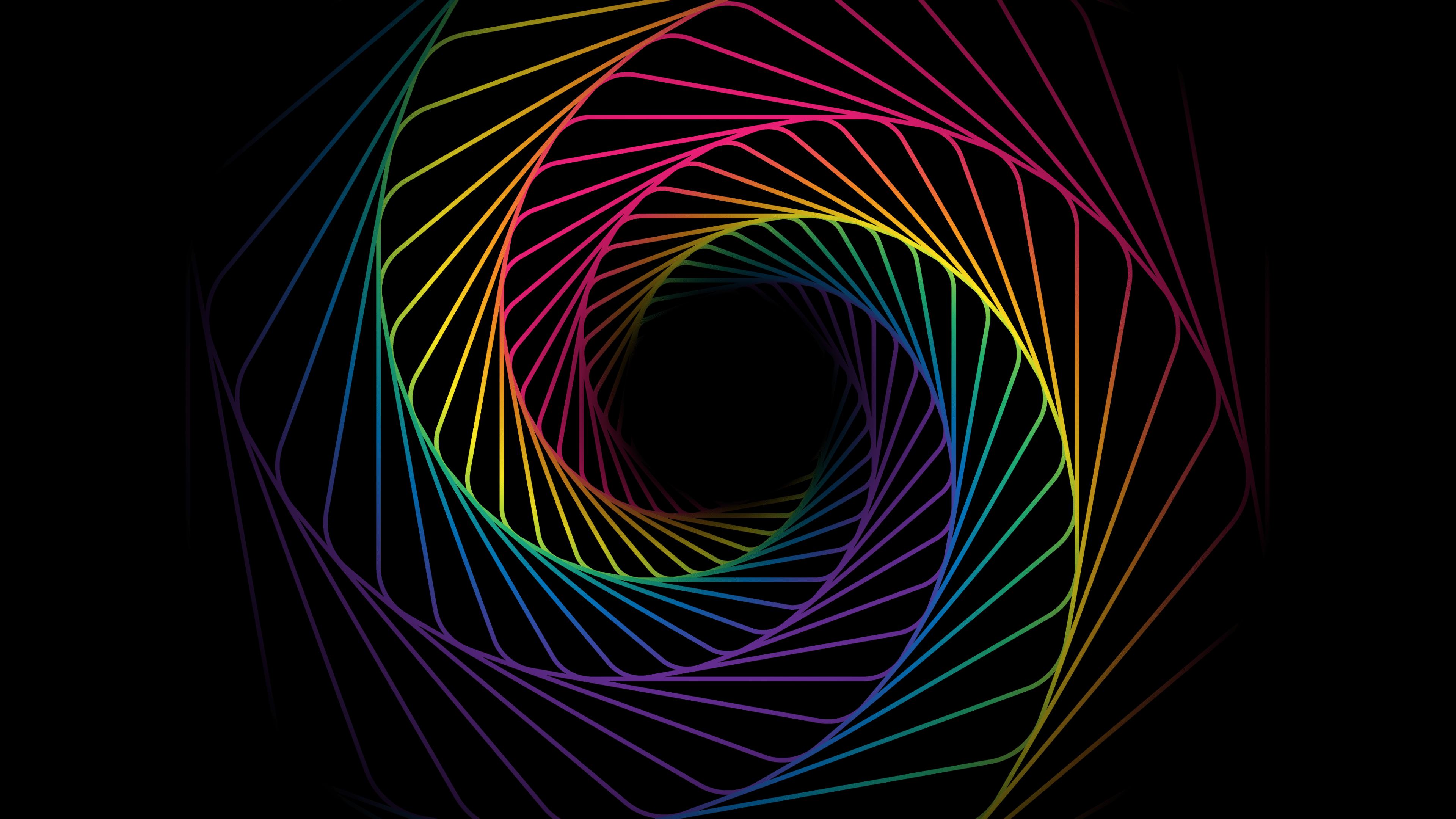 3840x2160 Cosmic Wallpaper 4K, Rainbow, Swirl, Spiral
