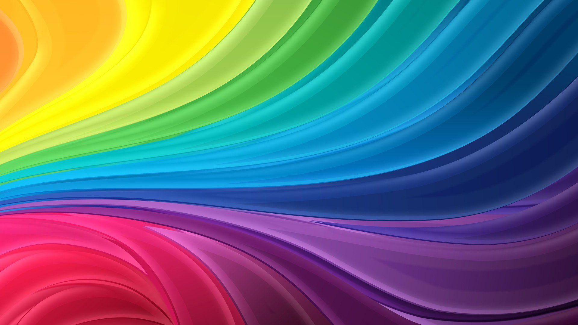 1920x1080 Rainbow Swirl HD Abstract Wallpaper